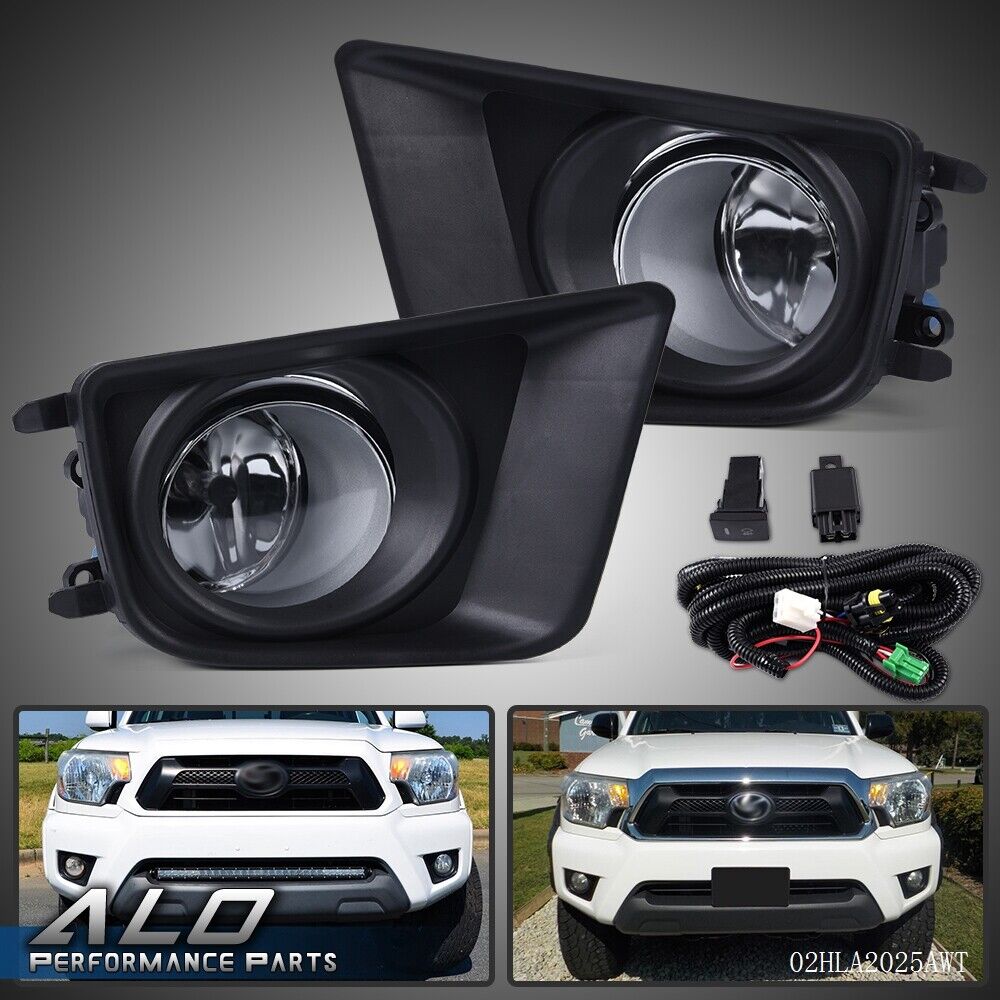 Fit For 12-15 Tacoma Front Bumper Driving Lamps Fog Lights w/ Switch Bulbs