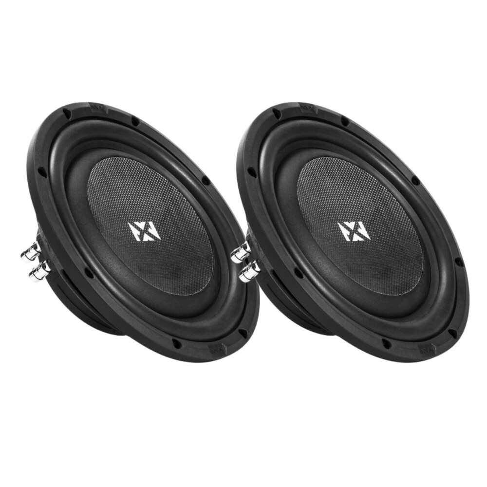(2) NVX SMW10D4 | S-Series Shallow-Mount Dual 4-Ohm Subwoofers