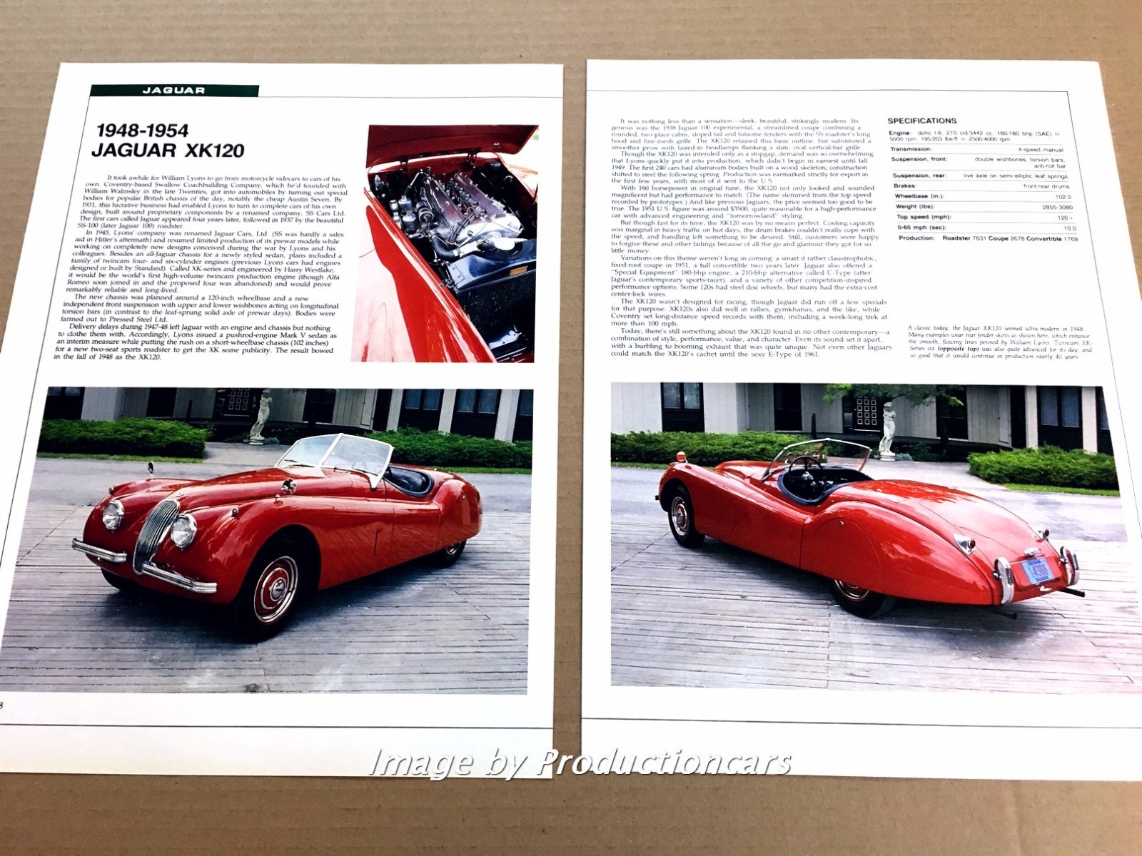 Jaguar XK120 Original Car Review Print Article P218 1949 1950 1951 1952 1953 Jaguar XK120 Original Car Review Print Article P218 1949 1950 1951 1952 1953