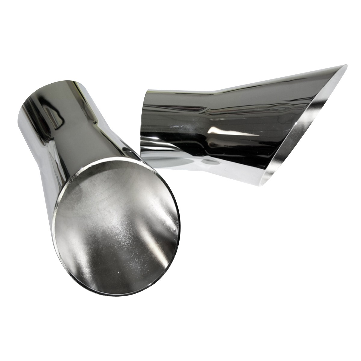 Exhaust Tail Pipe Chrome Trumpet Tips 1969-72 Oldsmobile 442 Cutlass 2pc