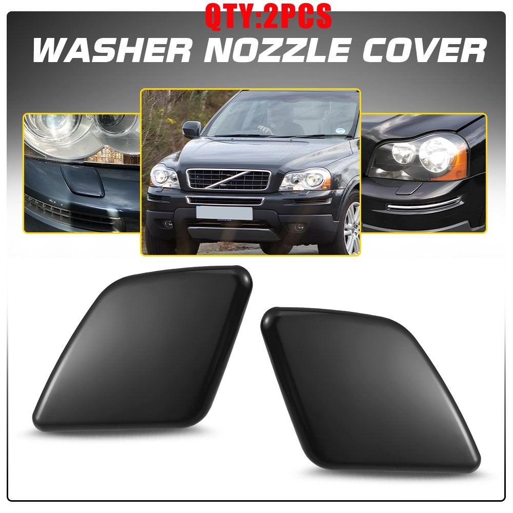 For Volvo XC90 2007-2014 Headlight Washer Cover Caps Pair Front Left Right 2-10X