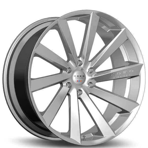 Gloss Silver Koko Kuture Wheels Kapan 20x9/20x10.5 Rims (4pcs) D4