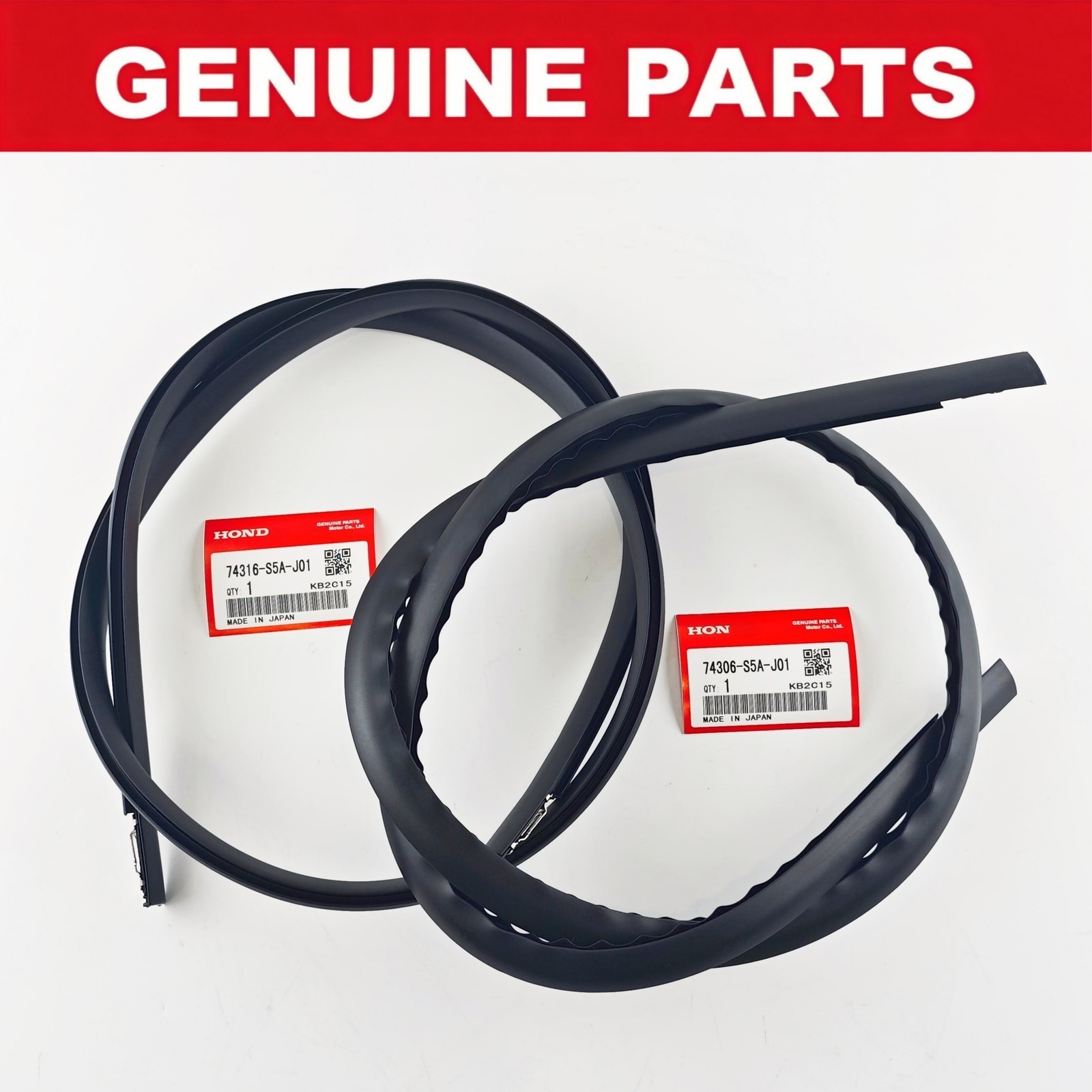 OEM 2Pcs RH & LH Roof Drip Molding for Honda 7th‑Gen Civic Sedan-4 2001-2005