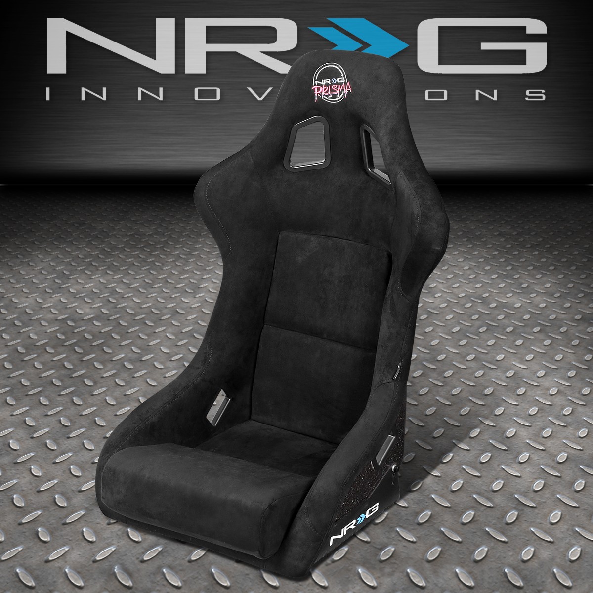 NRG INNOVATIONS FRP-302BK PRISMA 1PC ALCANTARA BUCKET RACING SEAT LARGE SIZE NRG INNOVATIONS FRP-302BK PRISMA 1PC ALCANTARA BUCKET RACING SEAT LARGE SIZE