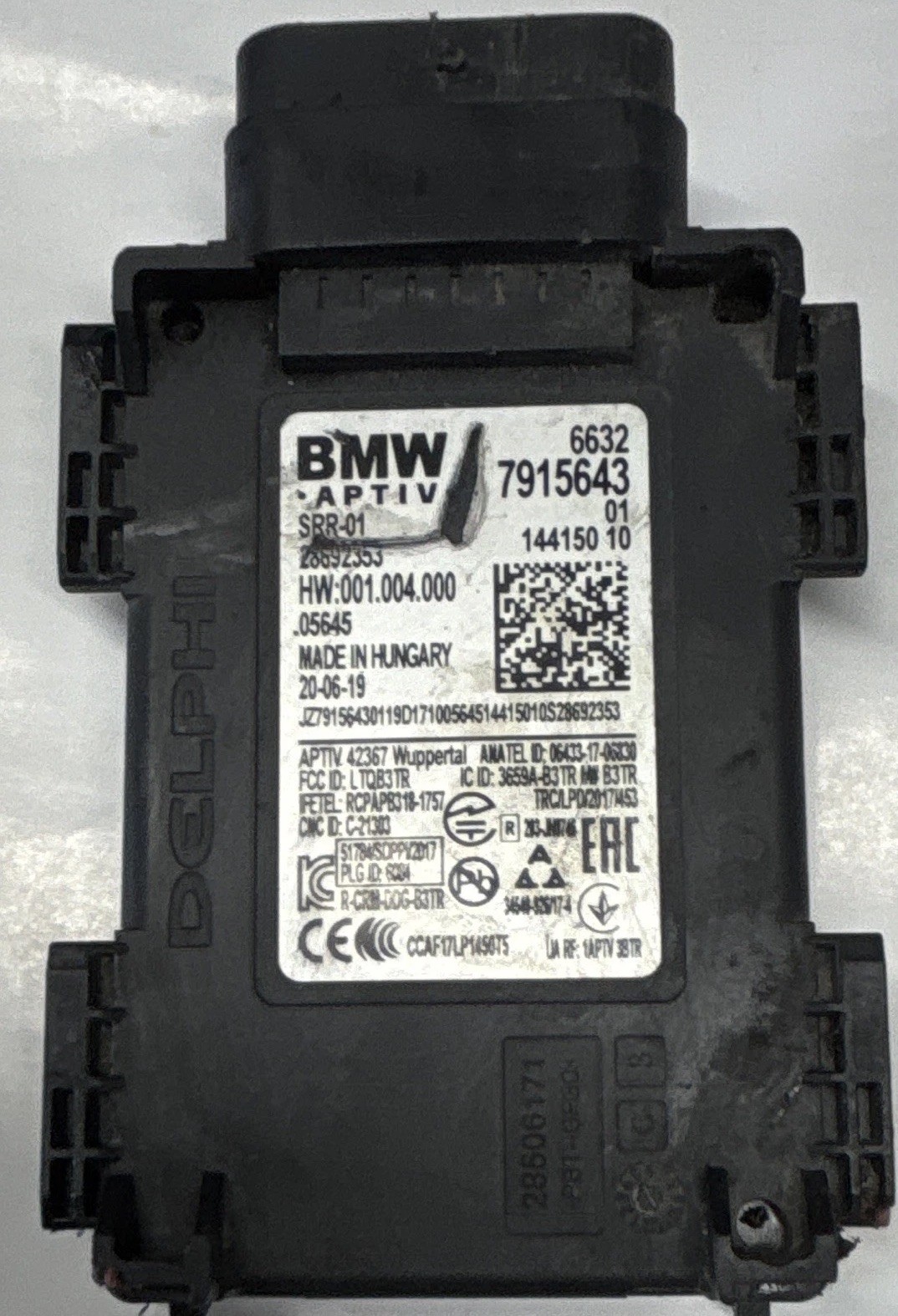 2018-2026 BMW Short Range Radar Sensor Module 2018-2026 BMW Short Range Radar Sensor Module