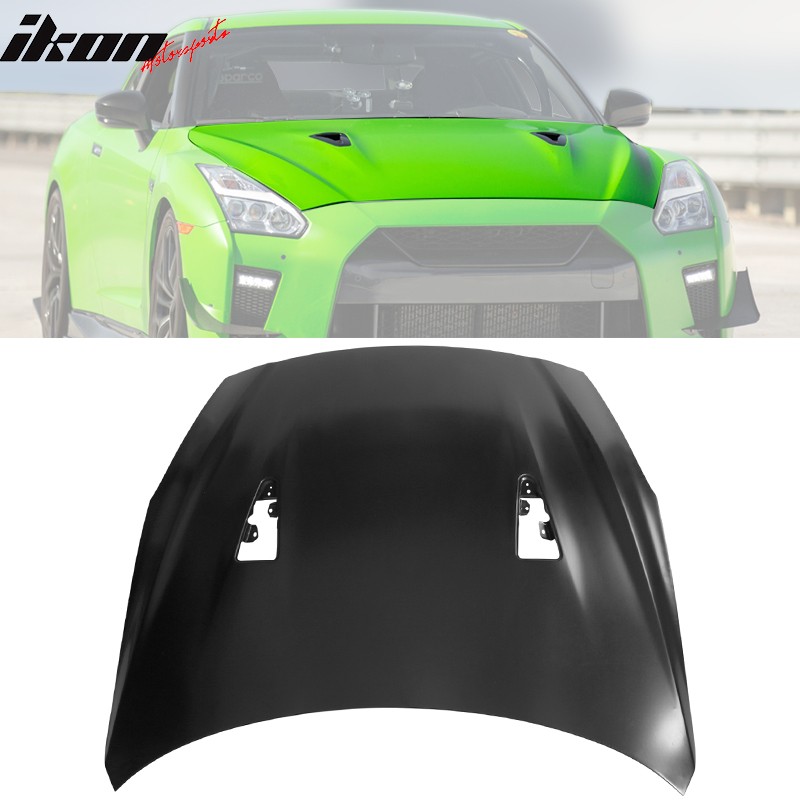 Fits 09-24 Nissan R35 GTR Facelift Style (17+) Front Hood Replacement - Aluminum