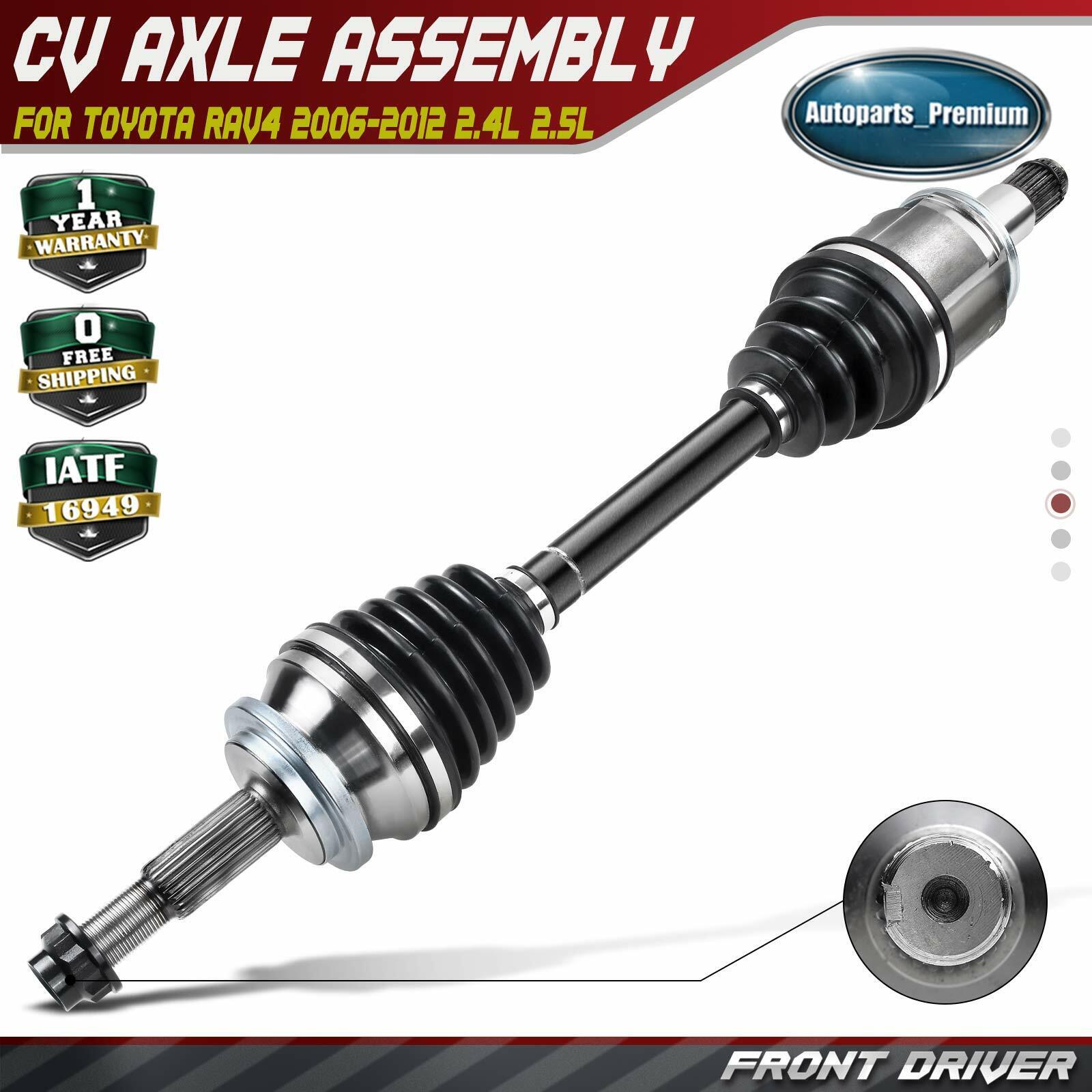 Front Driver CV Axle Assembly for Toyota RAV4 2006 2007 2008-2012 L4 2.4L 2.5L