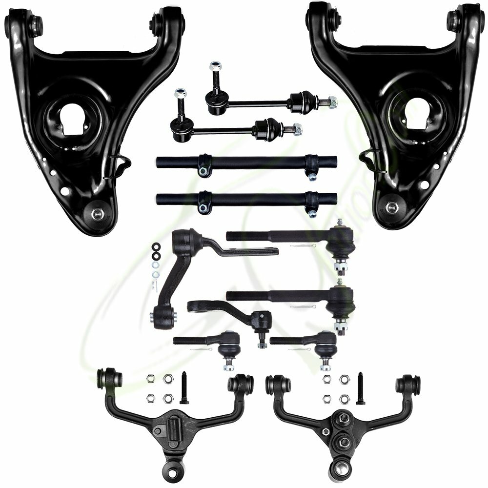 Complete 14x Front Control Arms Ball Joints Tie Rods For 95-02 Lincoln Town Car