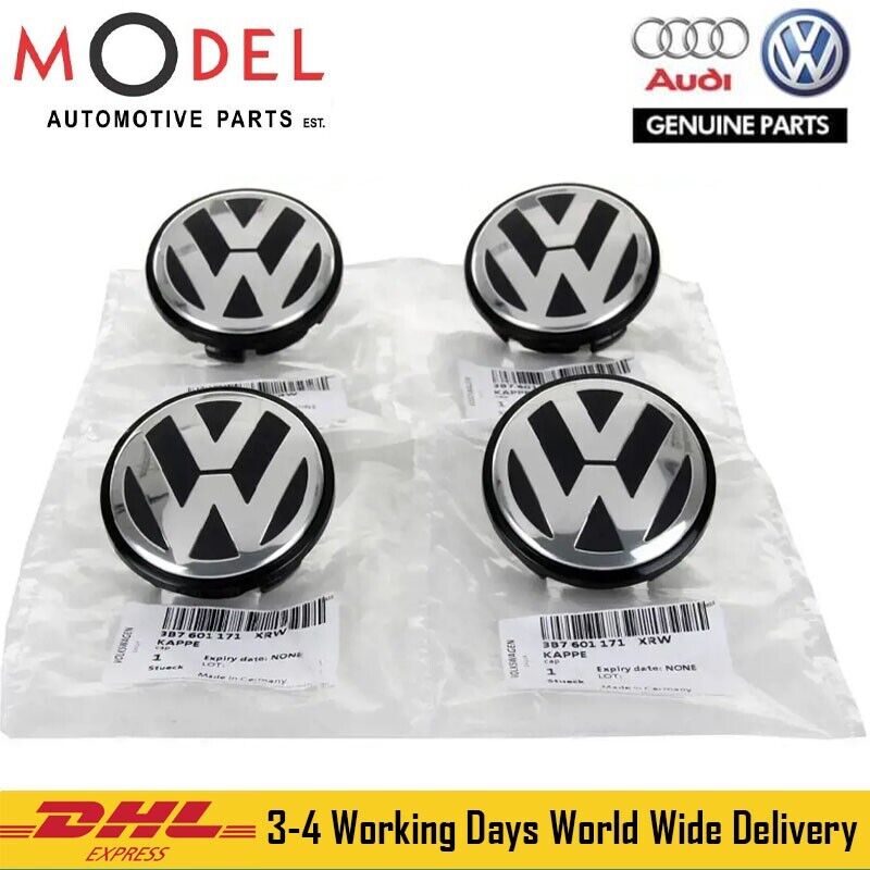 Audi-Volkswagen Genuine 4x Hub Center Cover Set 3B7601171XRW