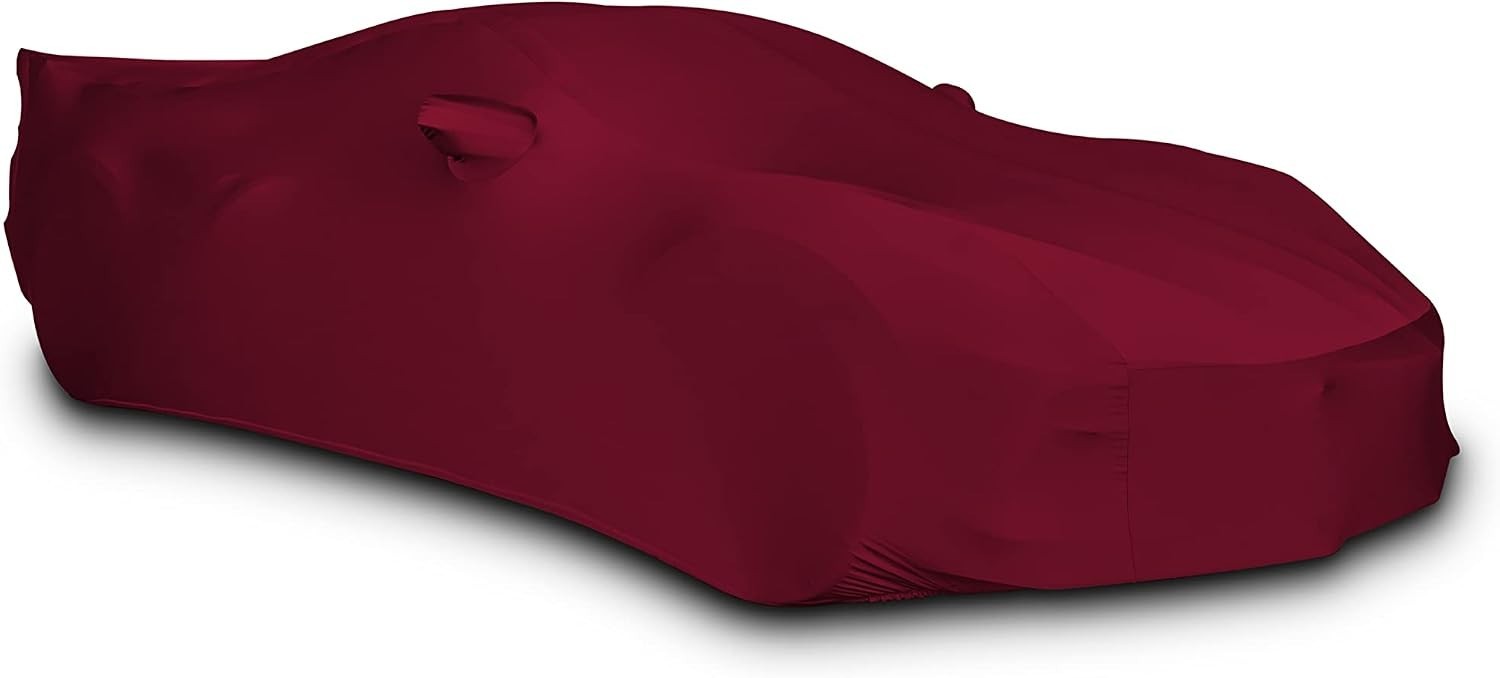 SR1 Performance C8 Corvette Indoor Car Cover Dark Red 2020-2026 Stingray Z06