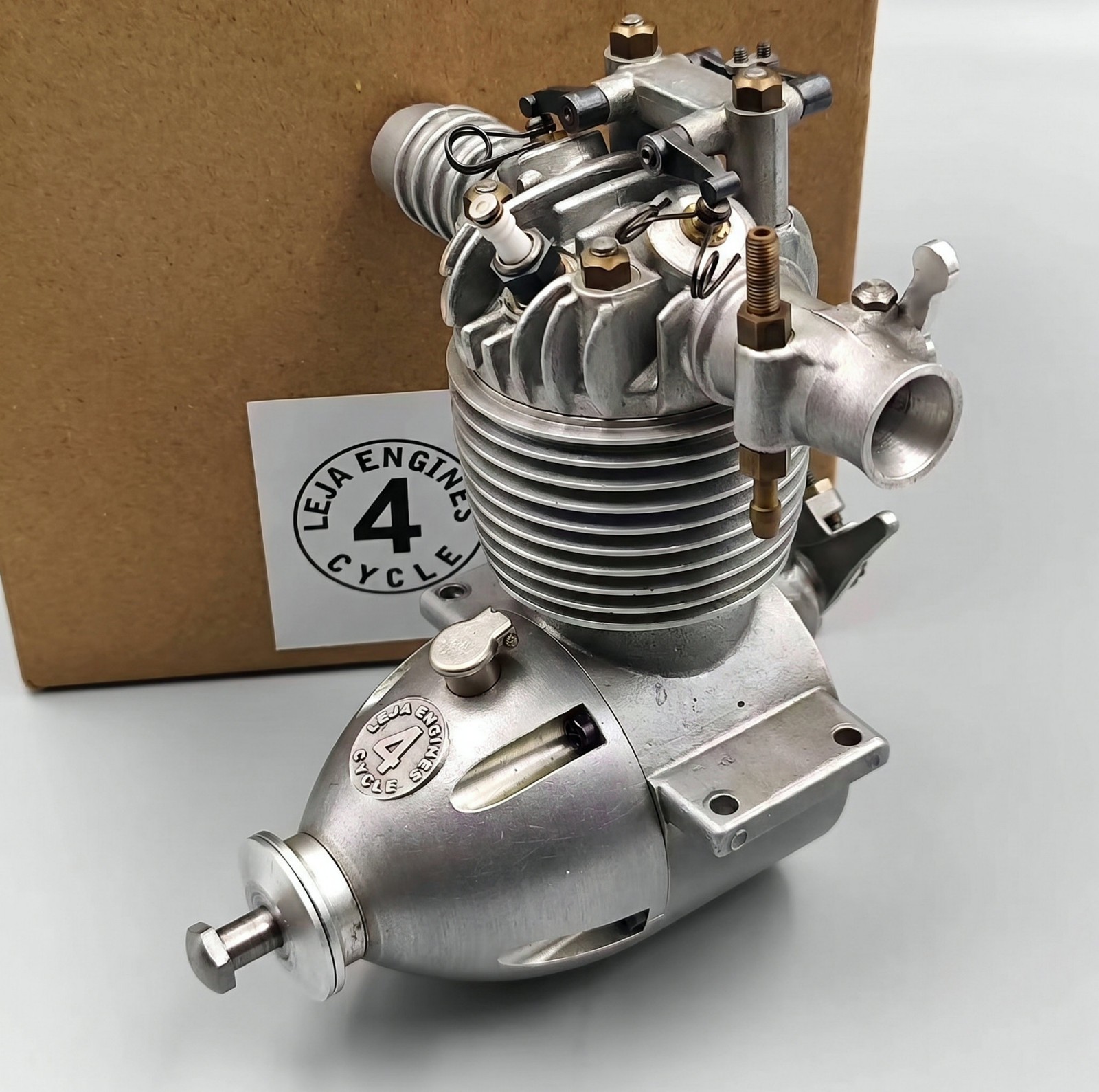 LEJA 1947 4-Cycle Arne Hende No 12/30 16.2cc .99 OHV 4-Stroke RC Model Engine LEJA 1947 4-Cycle Arne Hende No 12/30 16.2cc .99 OHV 4-Stroke RC Model Engine