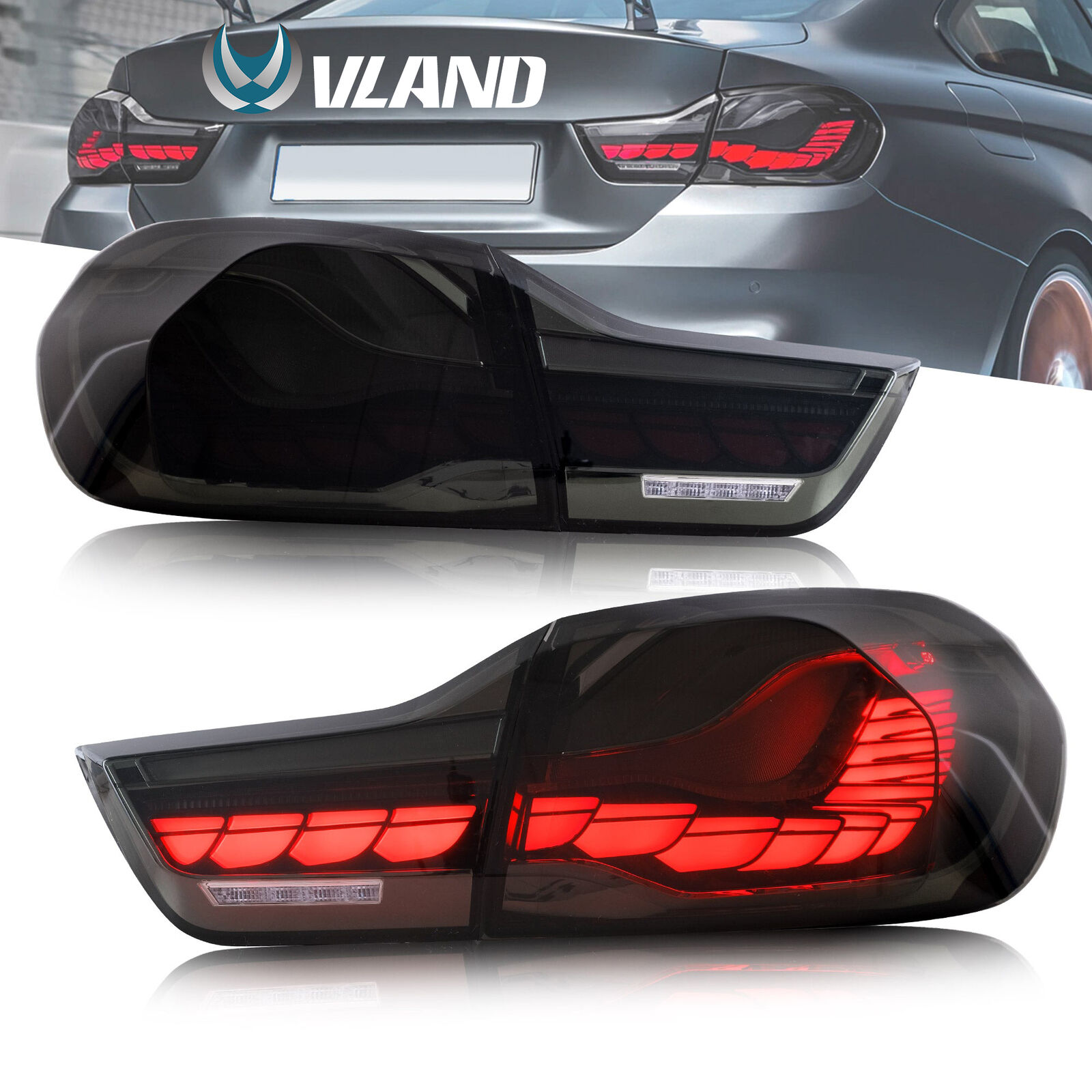 2*  VLAND LED Tail Lights For BMW 4 Series M4 GTS F32 F33 F82 F36 F83 2013-2020