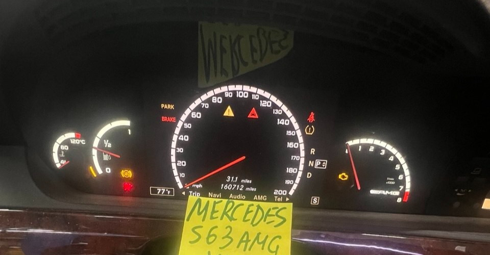 08-09 MERCEDES W221 S63 AMG INSTRUMENT CLUSTER GAUGE SPEEDOMETER 2214424721 OEM