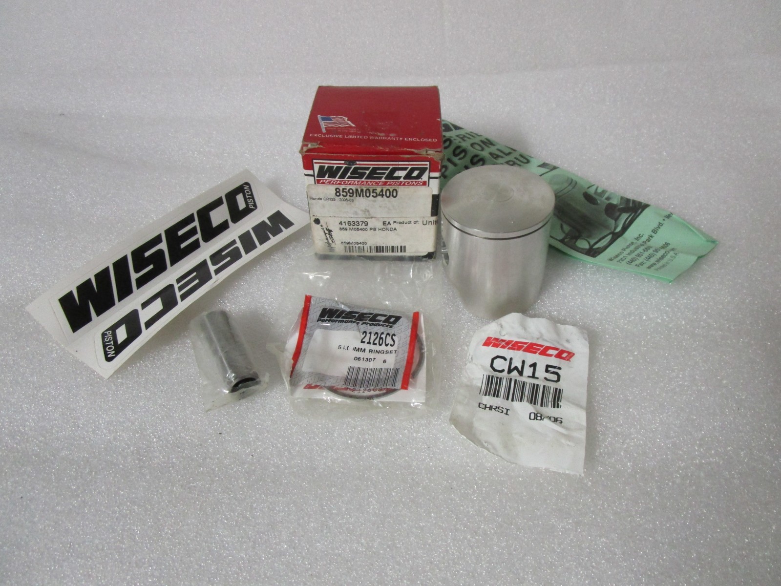 05-08 Honda CR125 Wiseco Piston Assembly 05-08 Honda CR125 Wiseco Piston Assembly