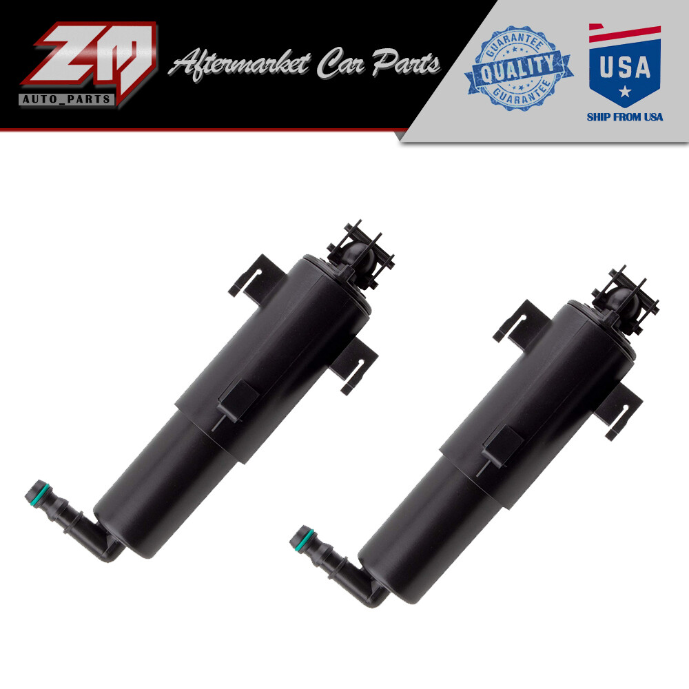 Pair Headlight Washer Nozzle Jet Sprayer for BMW E90 Headlight Washer Nozzle