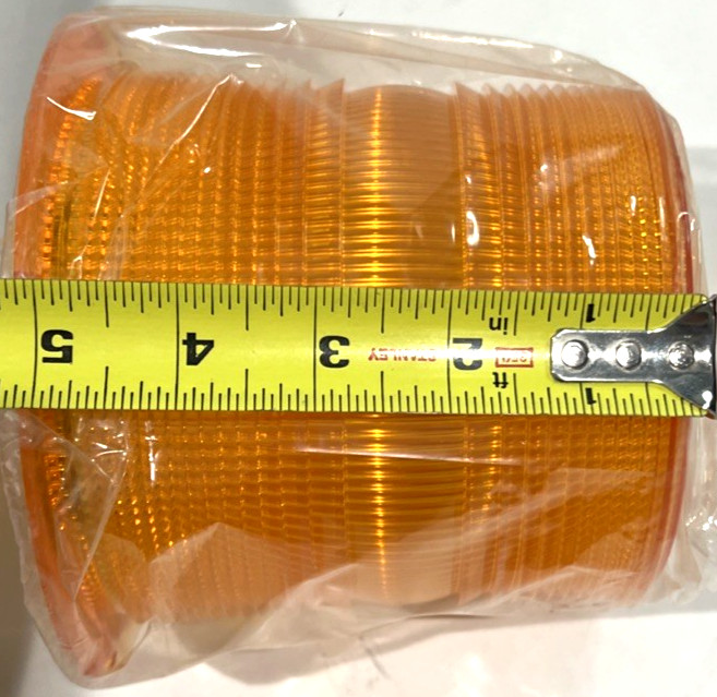 NOS Federal Signal 851 200775 Amber Replacement Lens