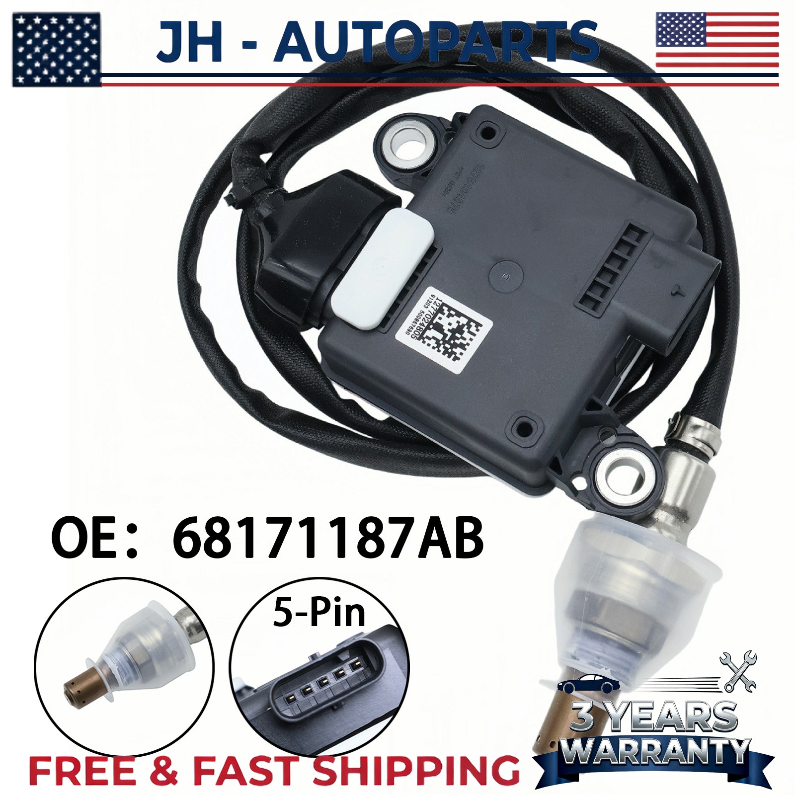 NEW Upstream Nox Sensor 68171187AB FITS Ram 1500 3.0L V6 2016-19 DIESEL 2987CC