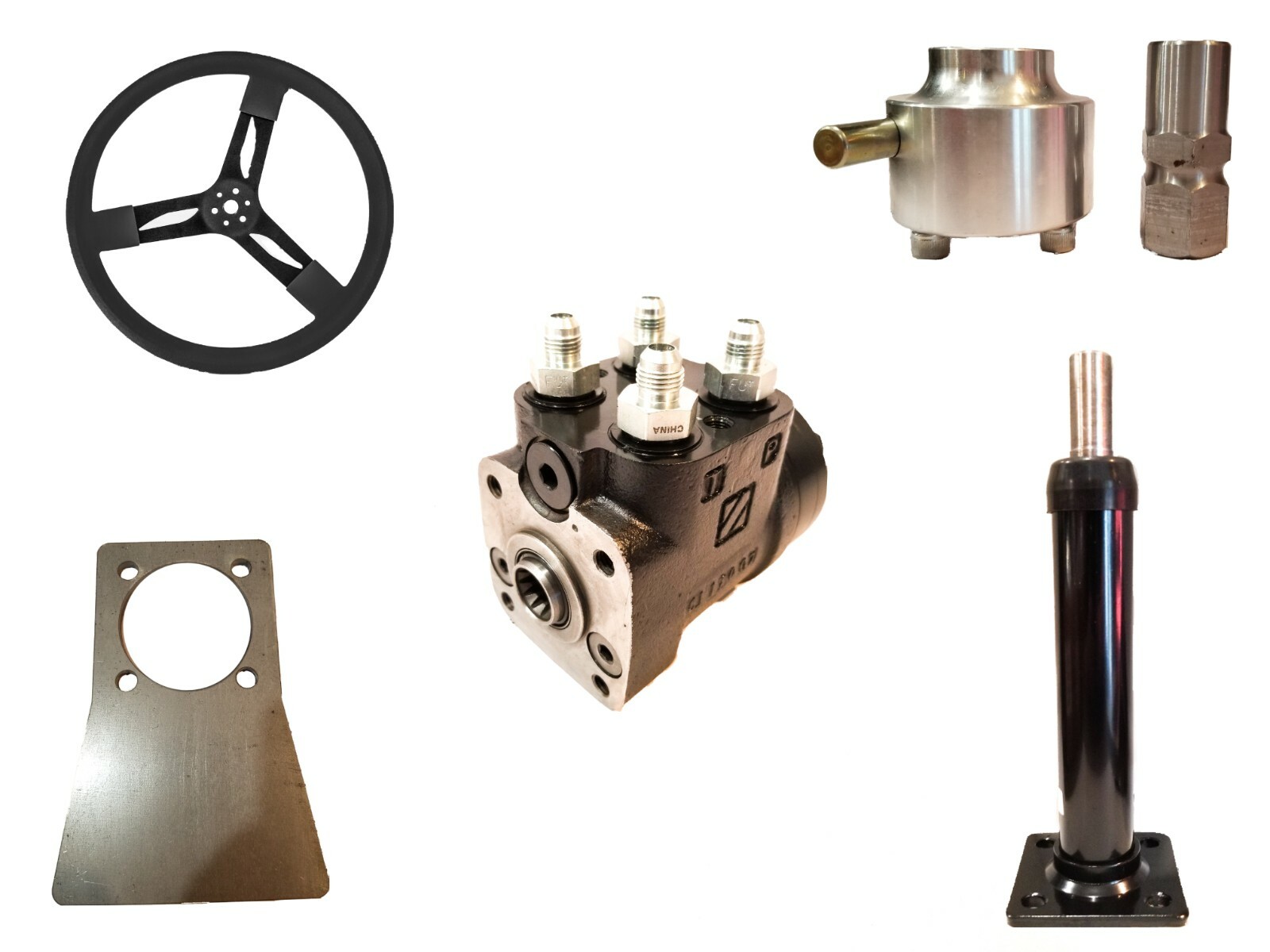 Hydraulic orbital steering valve kit with 9.76CI-160ML orbital with 9\