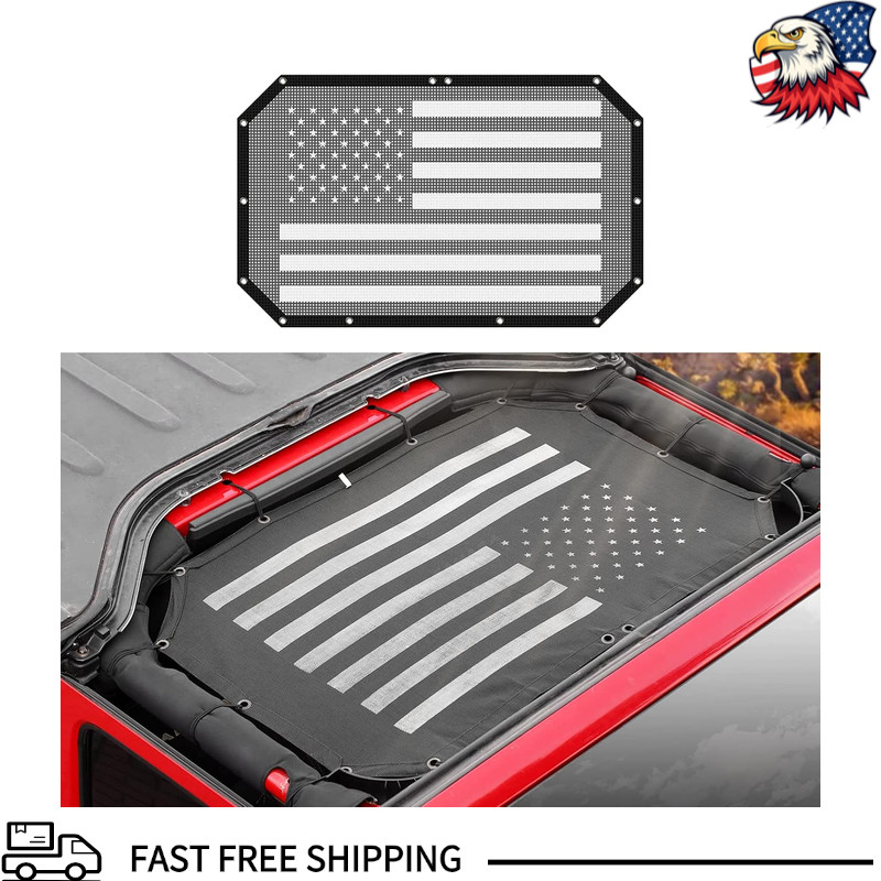 Front Mesh Sun Shade Bikini Top 2007, 2018 Jeep Wrangler JK Unlimited 2 Door 4 D