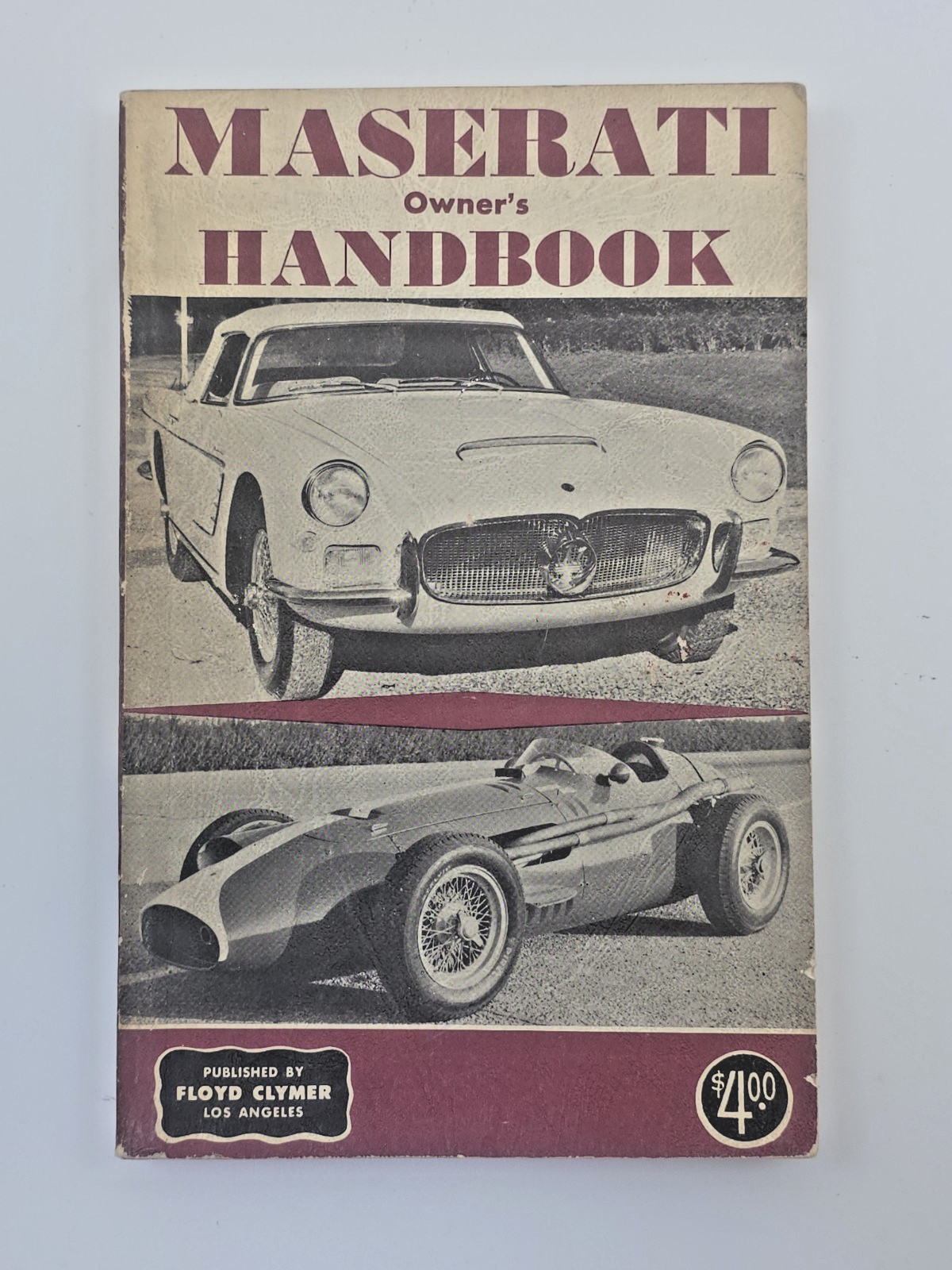 Original 1960\'s Maserati Owner\'s Handbook ~ Hans Tanner ~ Floyd Clymer Published