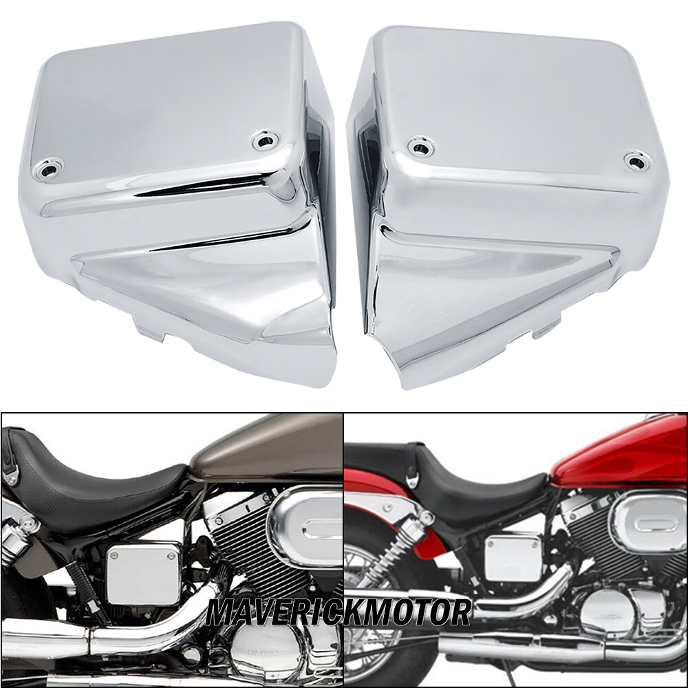 Battery Side Cover For Honda Shadow Spirit VT750 DC 2000-2009 Black Widow 00-07