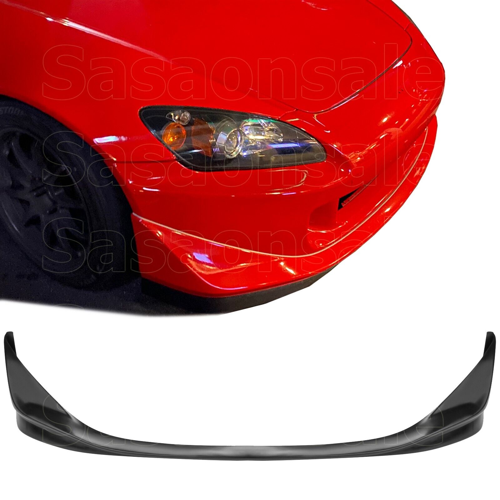 [SASA] Fit for 04-09 Honda S2000 AP2 Only CR Style PU Front Bumper Lip Splitter