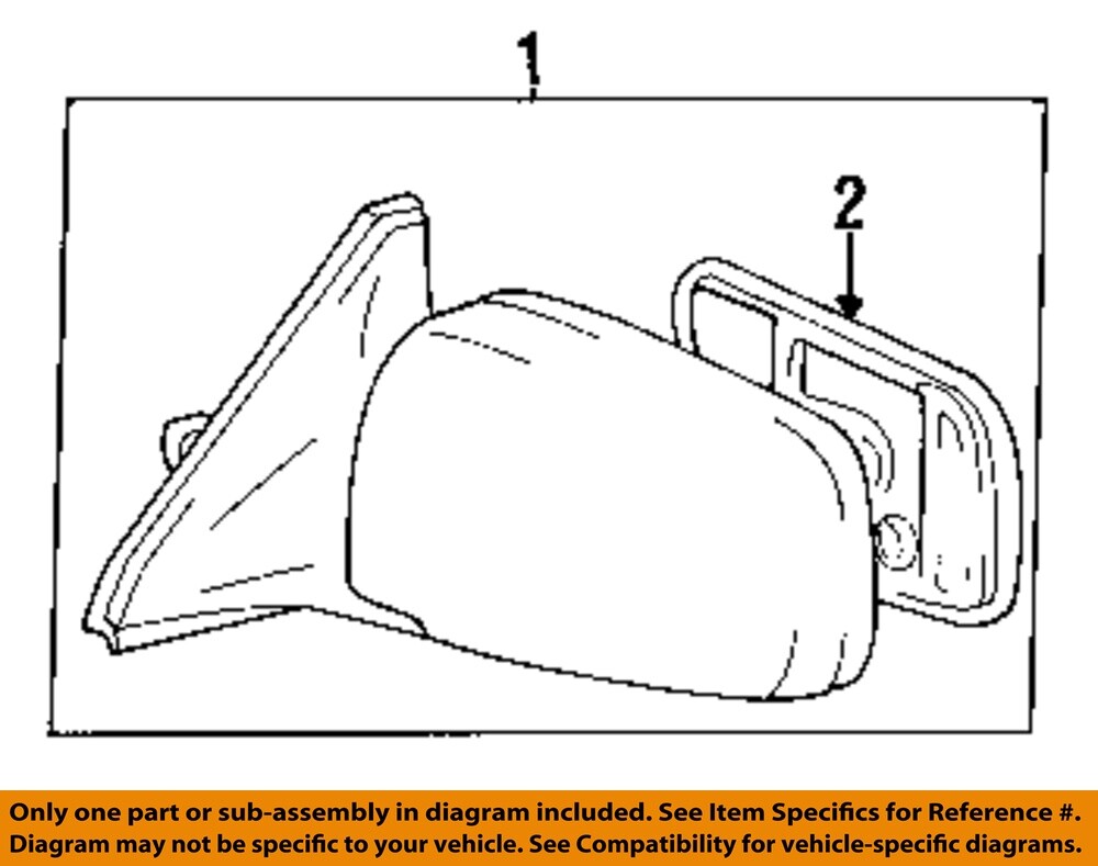 TOYOTA OEM 87-91 Camry Front Door-Mirror Assy Left 8794032390B0