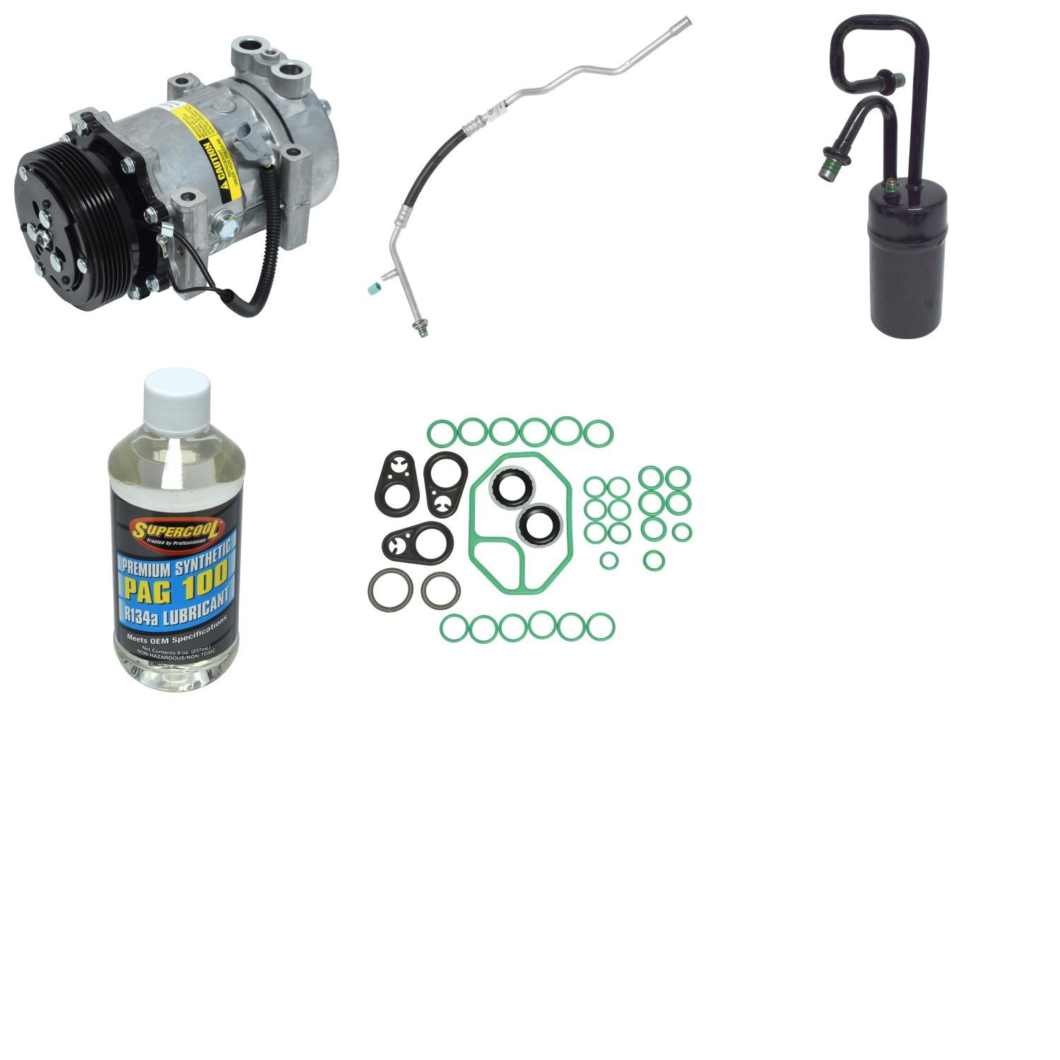 UAC KT 4907 A/C Compressor Kit For 97-98 Jeep Wrangler