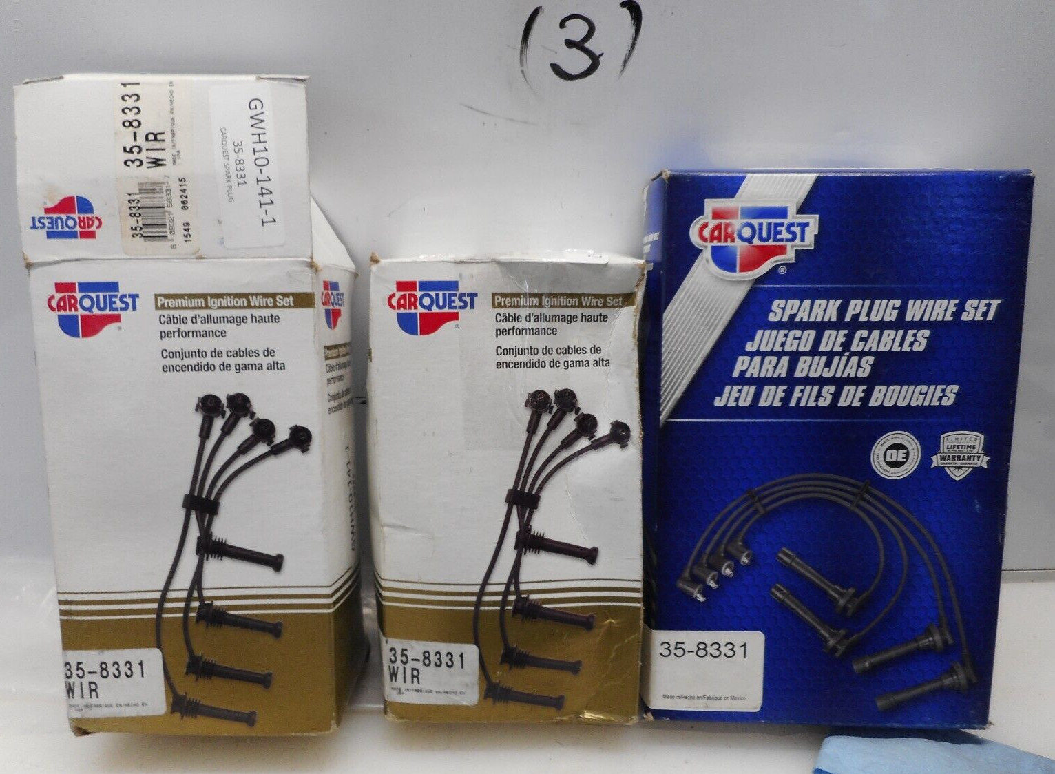 CARQUEST SPARK PLUG WIRE SET 35-8331 CARQUEST SPARK PLUG WIRE SET 35-8331