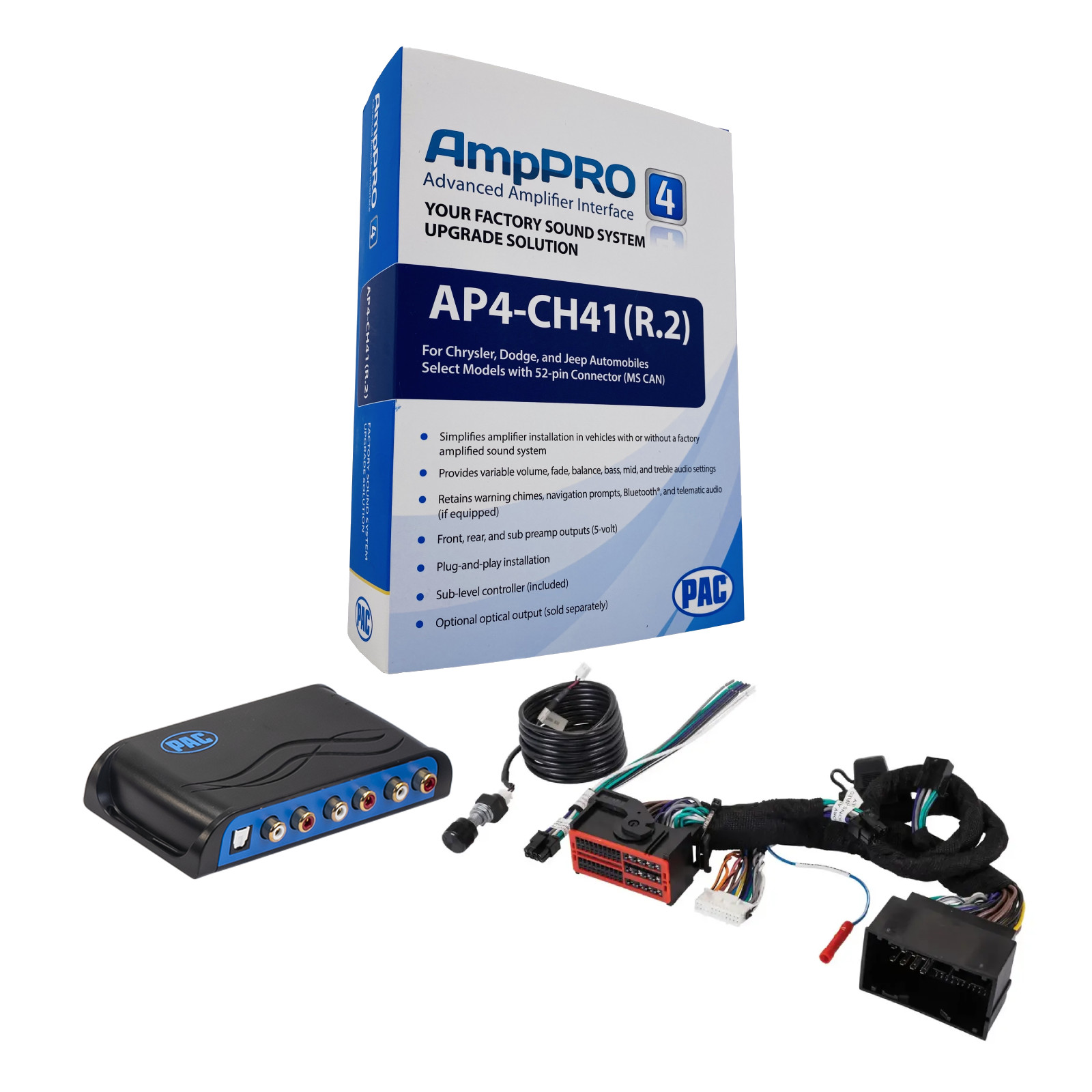 PAC AP4-CH41 R.2 Amplifier Integration Interface for 2013-2023 Dodge Jeep Ram