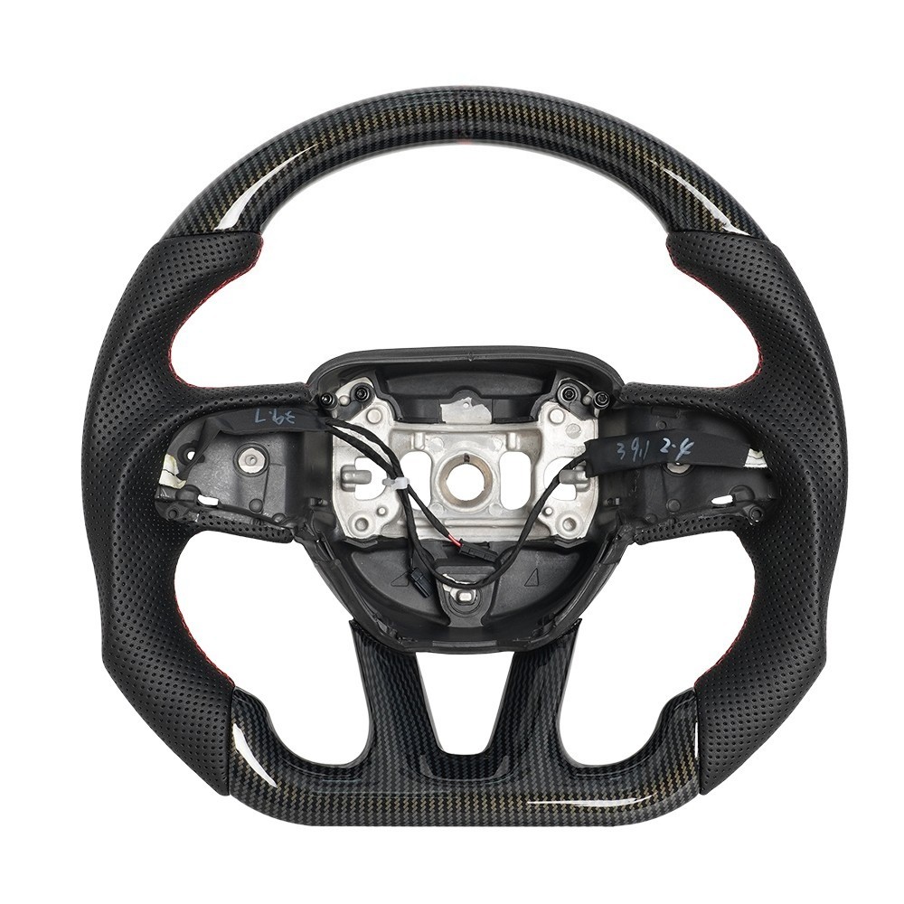 Hydro Dip Carbon Fiber Steering Wheel For Dodge Charger Durango with Heated 15+