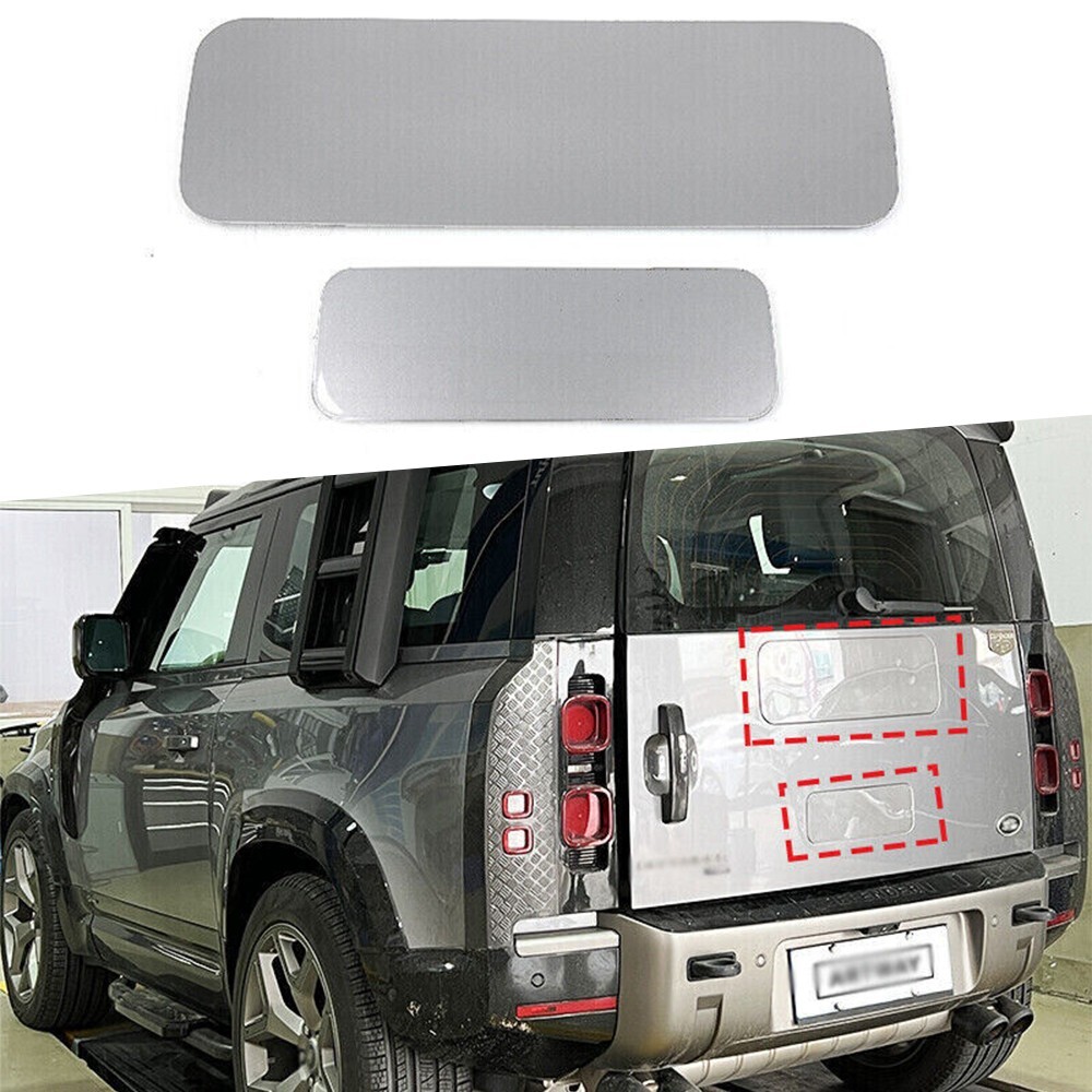 2pcs Siver Rear Tire Wheel Cover Plate Fits For Defender 90 110 130 2020-2026