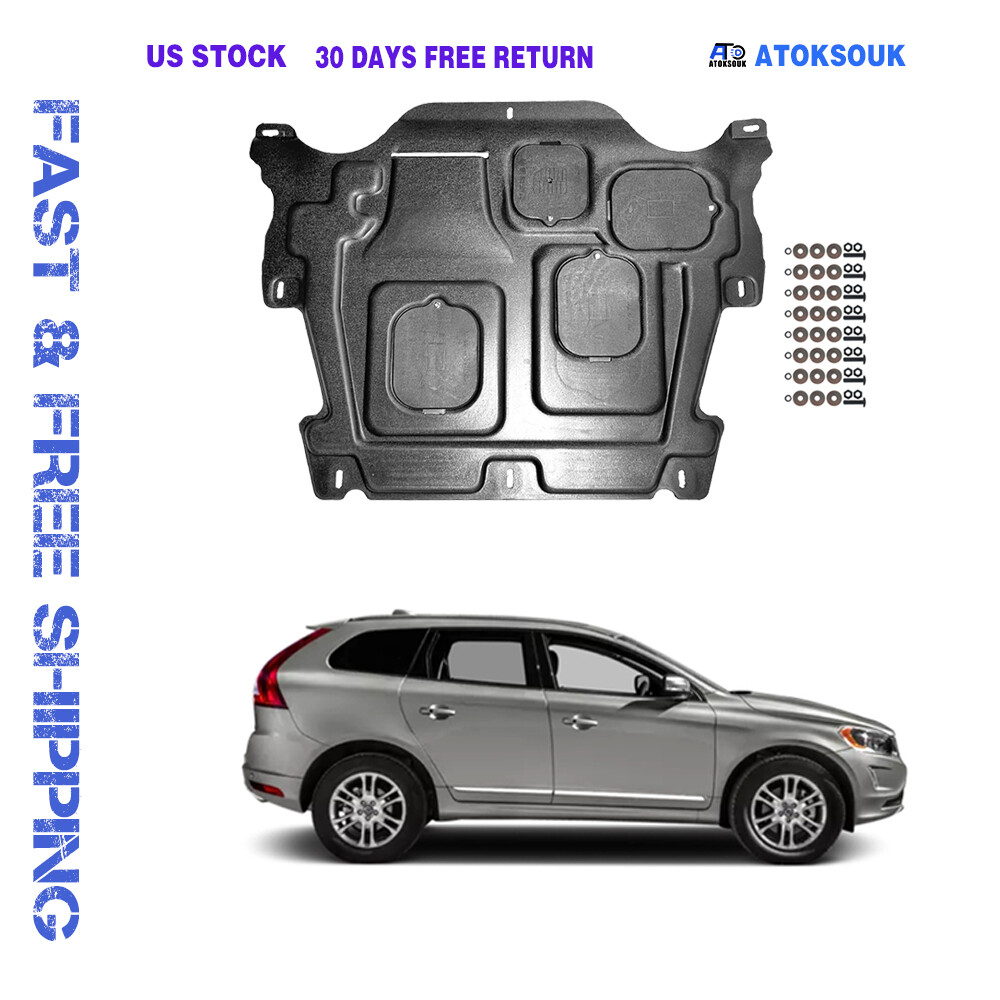 Thick Engine Splash Shield For Volvo XC60 2010-2017 Front Engine Guard Hard