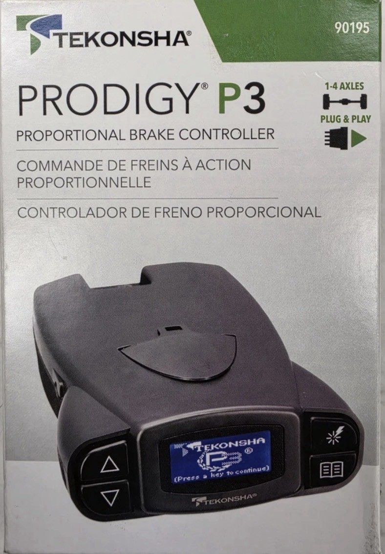 Tekonsha P3 Prodigy 90195 Electric Trailer Brake Control Mudule Controller Box