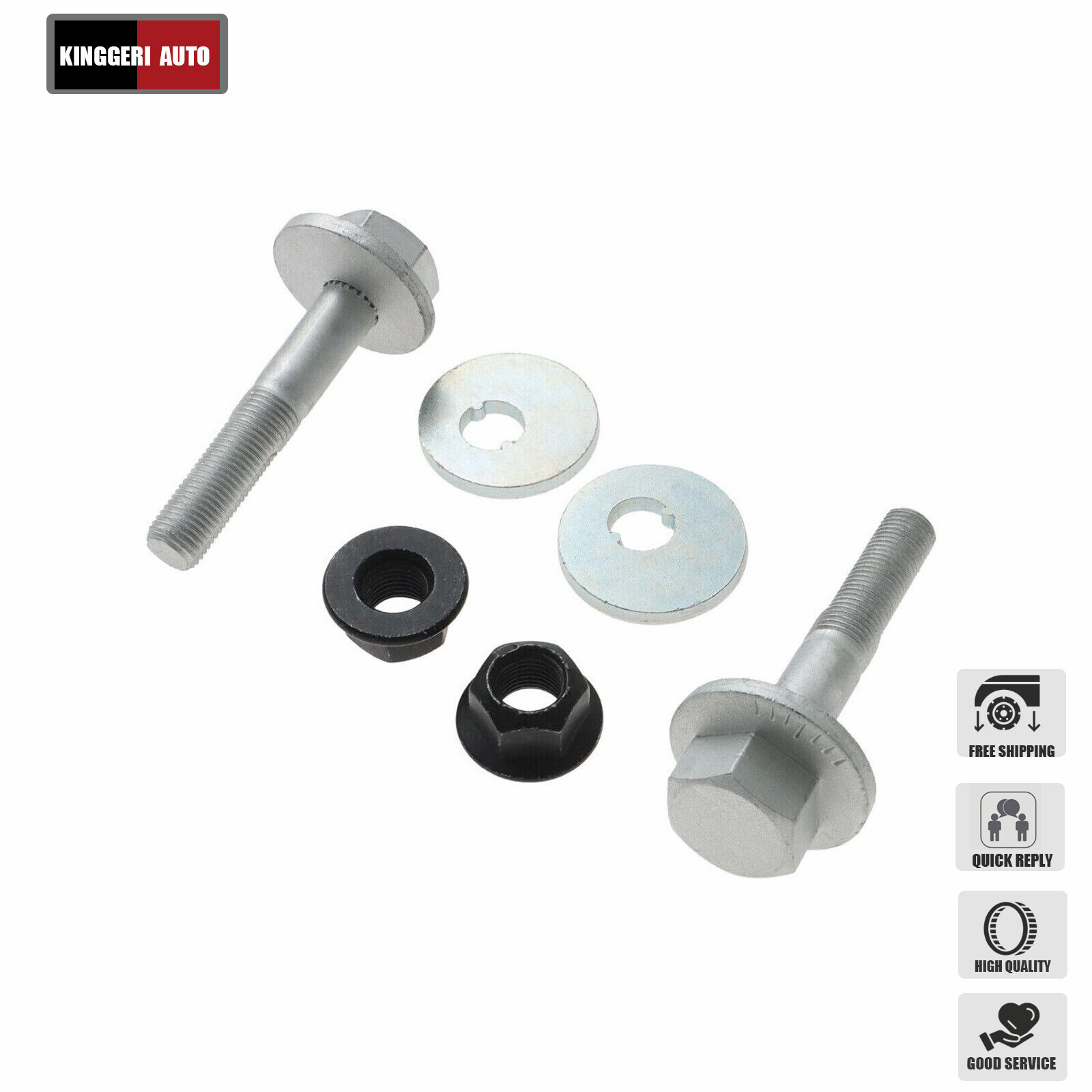 546403R000 2 Pcs Lateral Arm Rear Suspension Camber Bolt & Nut For Hyundai Kia