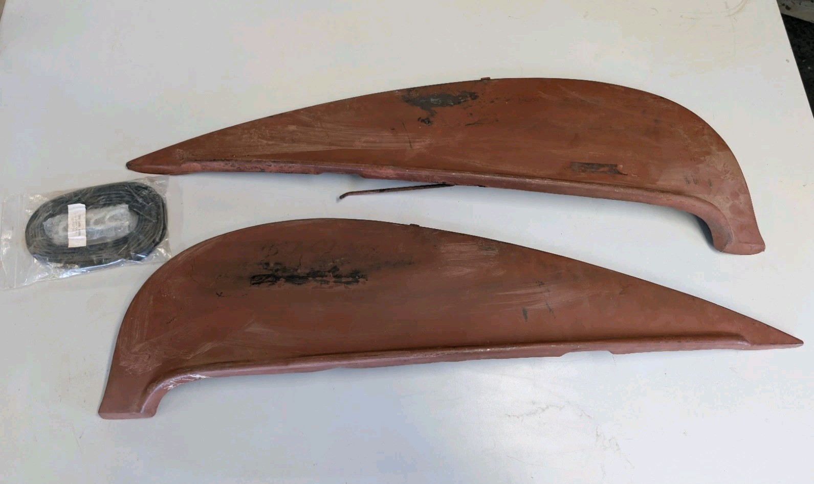 1957 Chevy Chevrolet OEM Fender Skirts Pair Custom Low Rider Lead Sled
