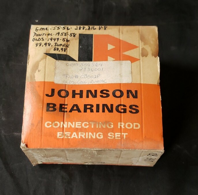 1955-56 GMC / 1955-58 Pontiac / 1949-56 Oldsmobile Rod Bearing Set of 8 / .002 1955-56 GMC / 1955-58 Pontiac / 1949-56 Oldsmobile Rod Bearing Set of 8 / .002