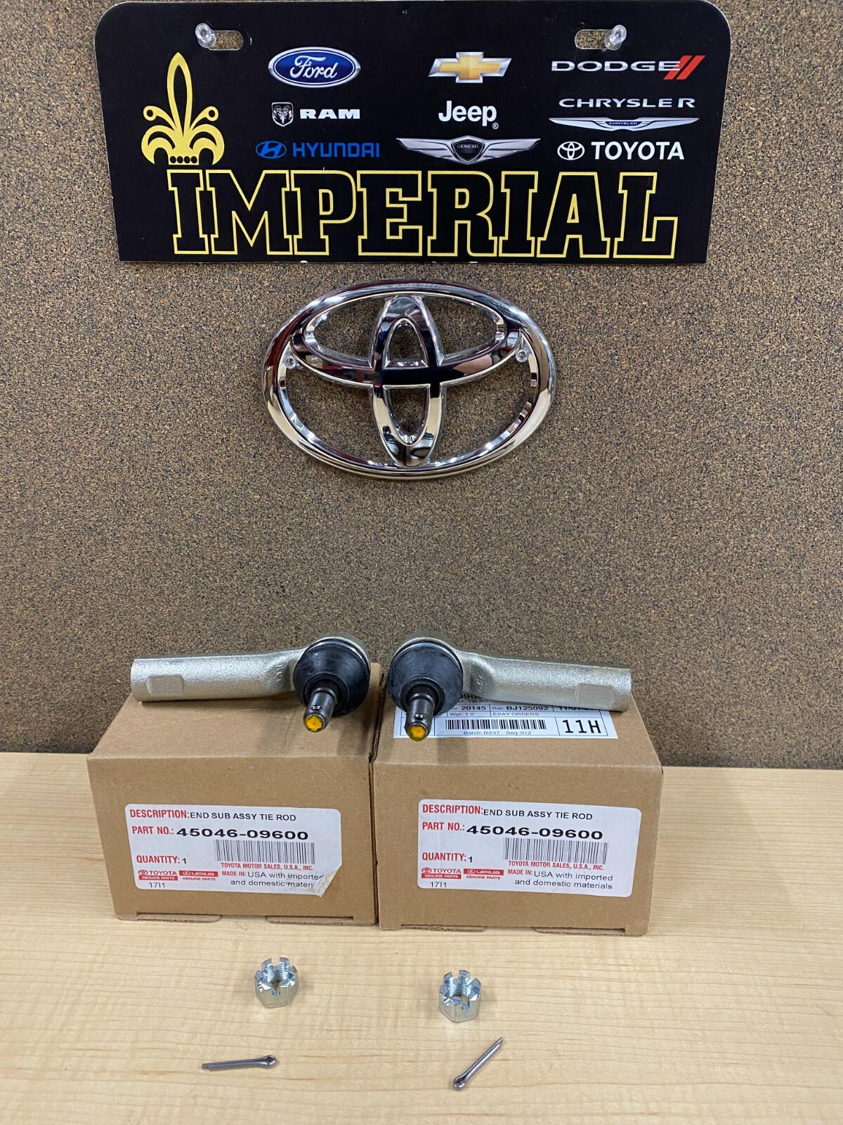 2010-2018 TOYOTA COROLLA OUTER TIE ROD ENDS 4504609600 FOR NORTH AMERICA BUILT