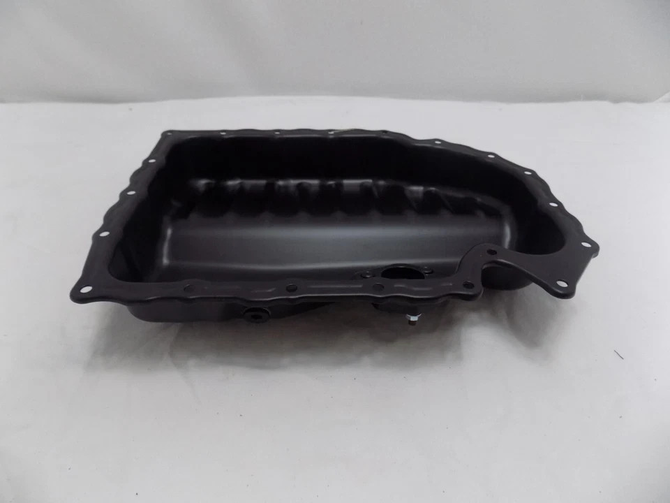 A-Premium Black Steel Lower Engine Oil Pan Sump with Drain Plug S3C