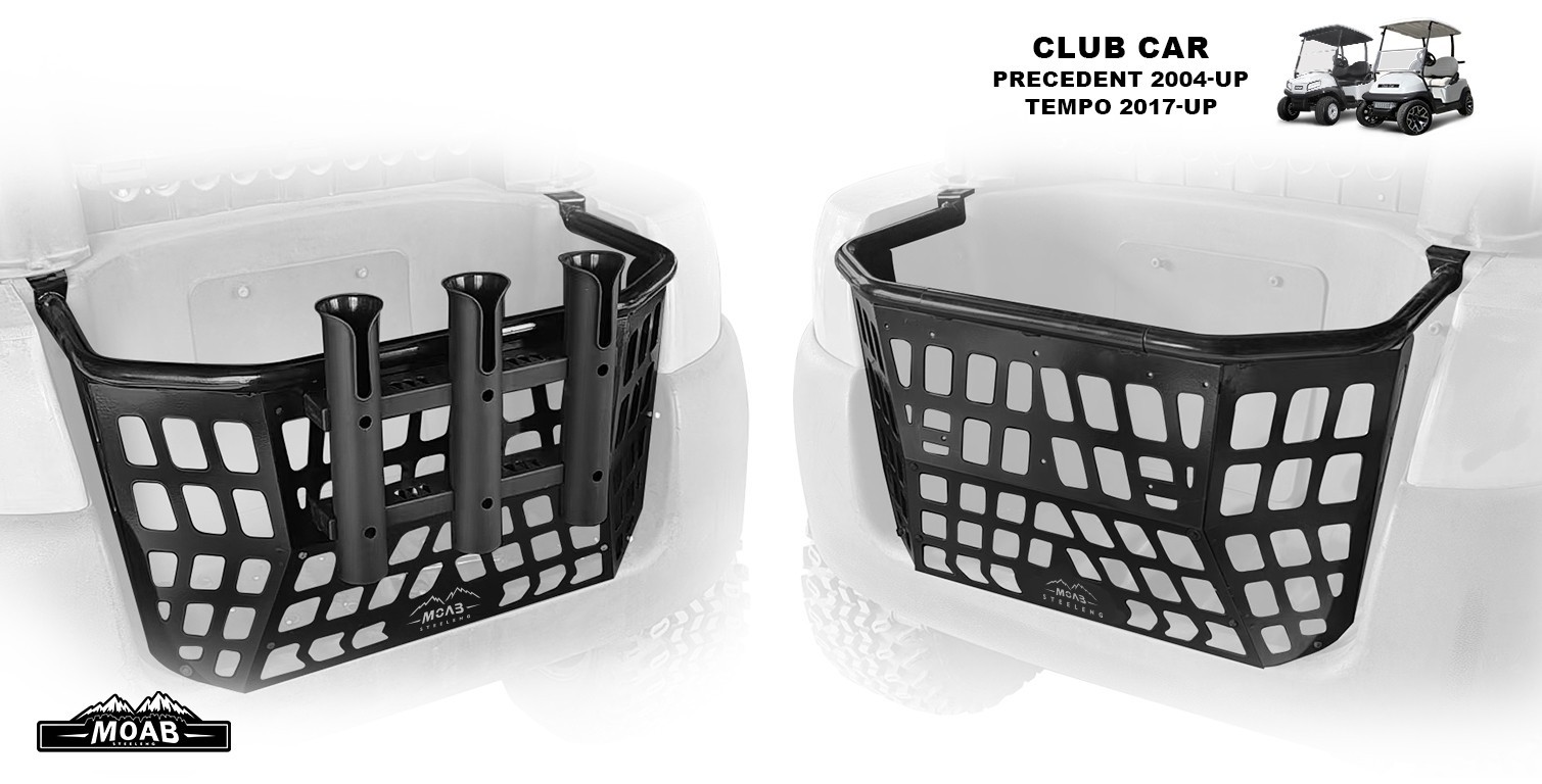 \'MOAB\' Heavy Duty Utility Rear Basket for Club Car PRECEDENT/TEMPO Golf Cart