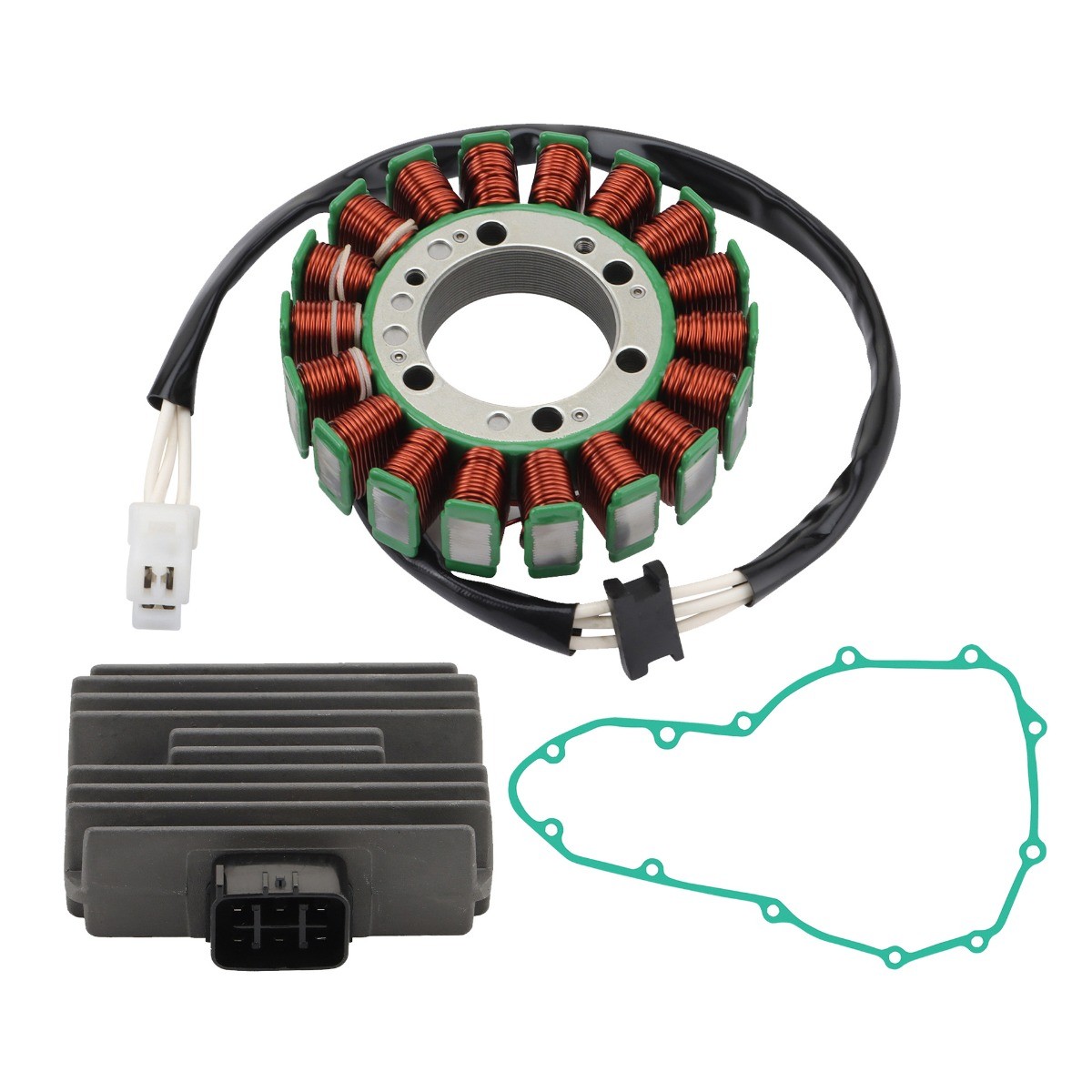 Stator Coil Gasket Rectifier Kit For Kawasaki ER400 ER‑4N ABS 2011‑2013 Stator Coil Gasket Rectifier Kit For Kawasaki ER400 ER‑4N ABS 2011‑2013