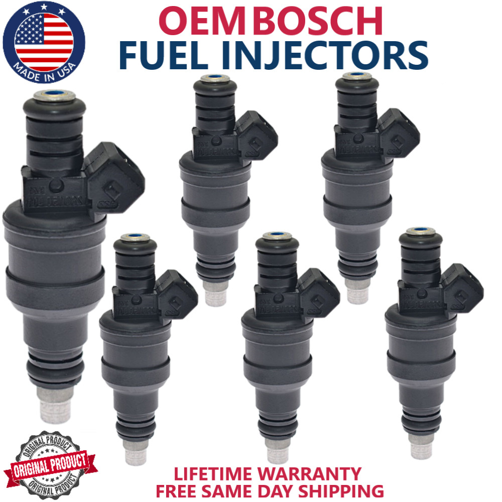 OEM BOSCH x6 Fuel Injectors For 1988, 1989, 1990, 1991 Buick LeSabre 3.8L V6