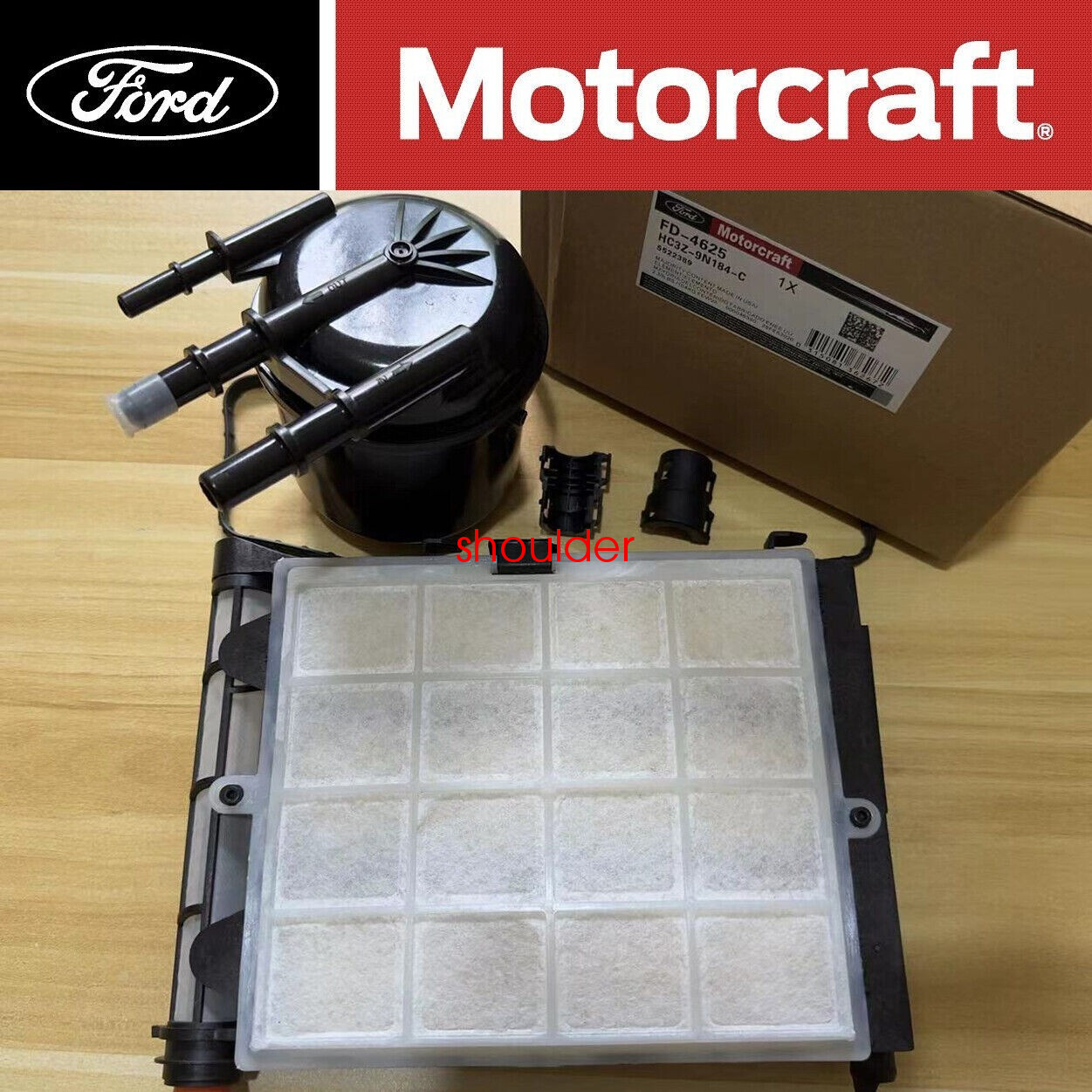 New Motorcraft 2017 2018 2019 6.7L Ford Powerstroke FD4625 Fuel/Water Filter Kit