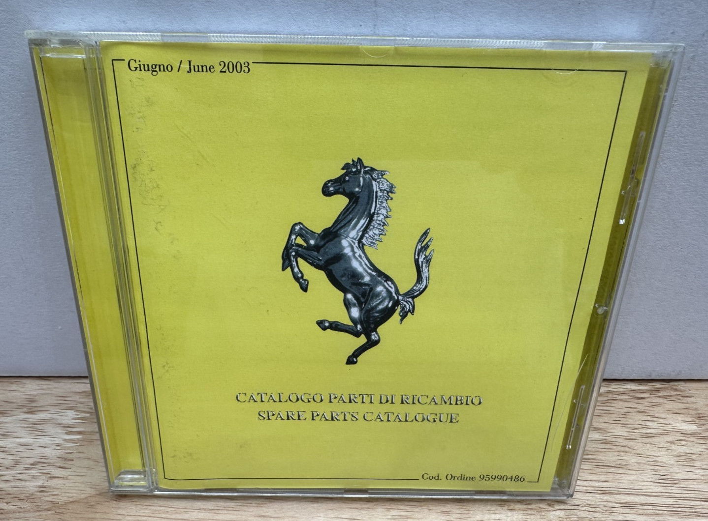 Ferrari Parts Catalog CD June 2003 95990486 360 456 550 ENZO