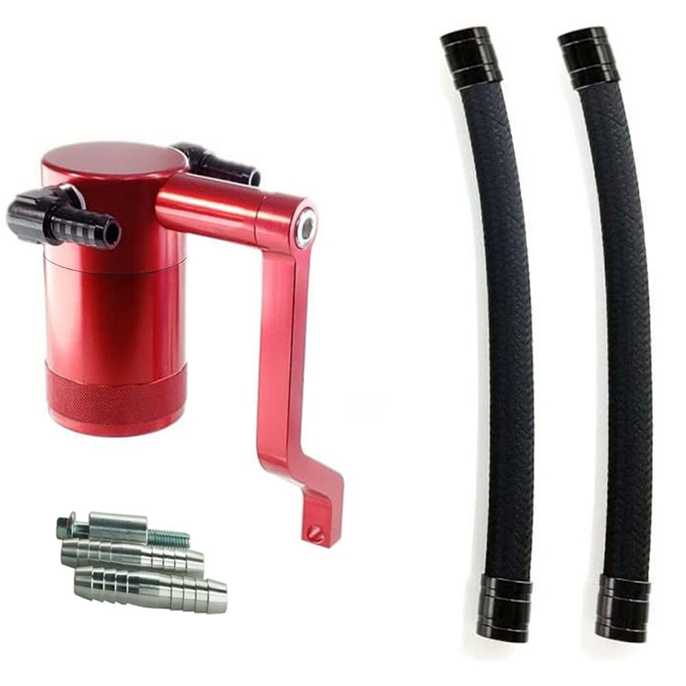 UPR 11-23 Billet Catch Can for 5.7 6.4 HEMI Technology Continental Braided Hose