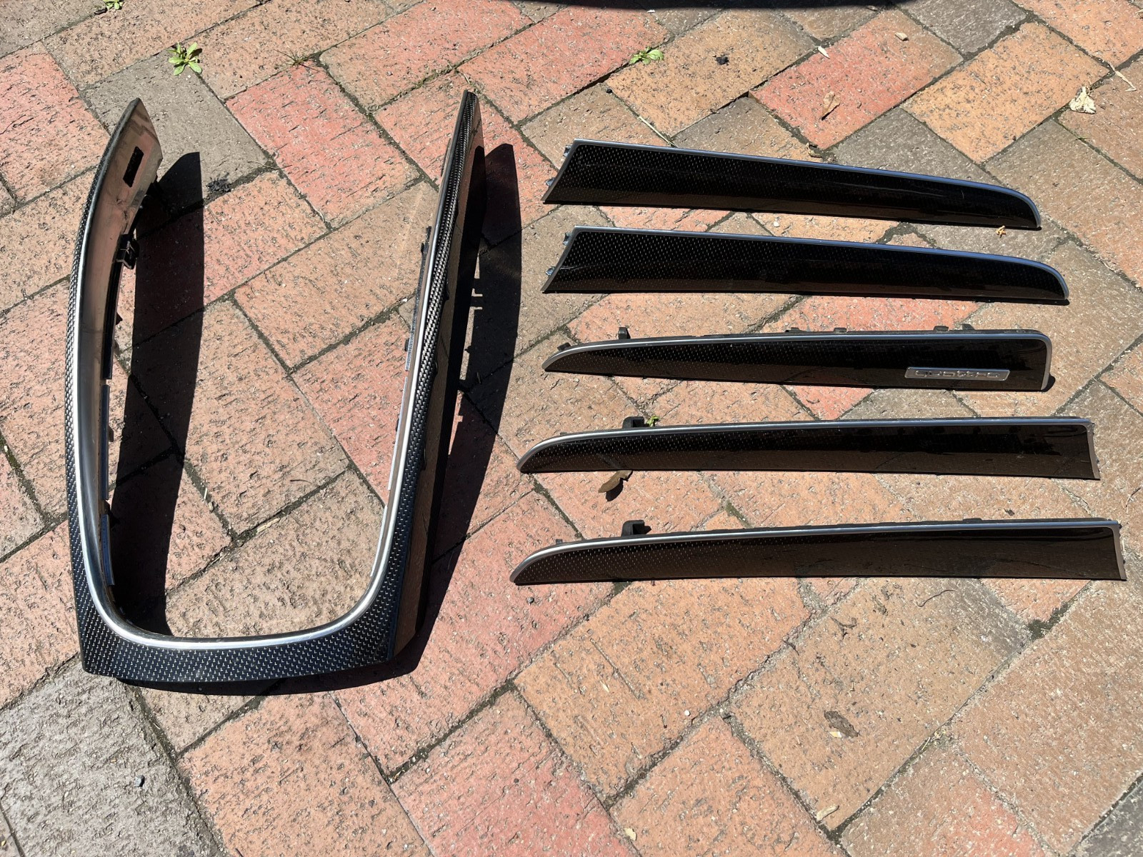 2014-2017 Audi SQ5 Complete OEM Carbon Fiber Interior Door Console Trim Set