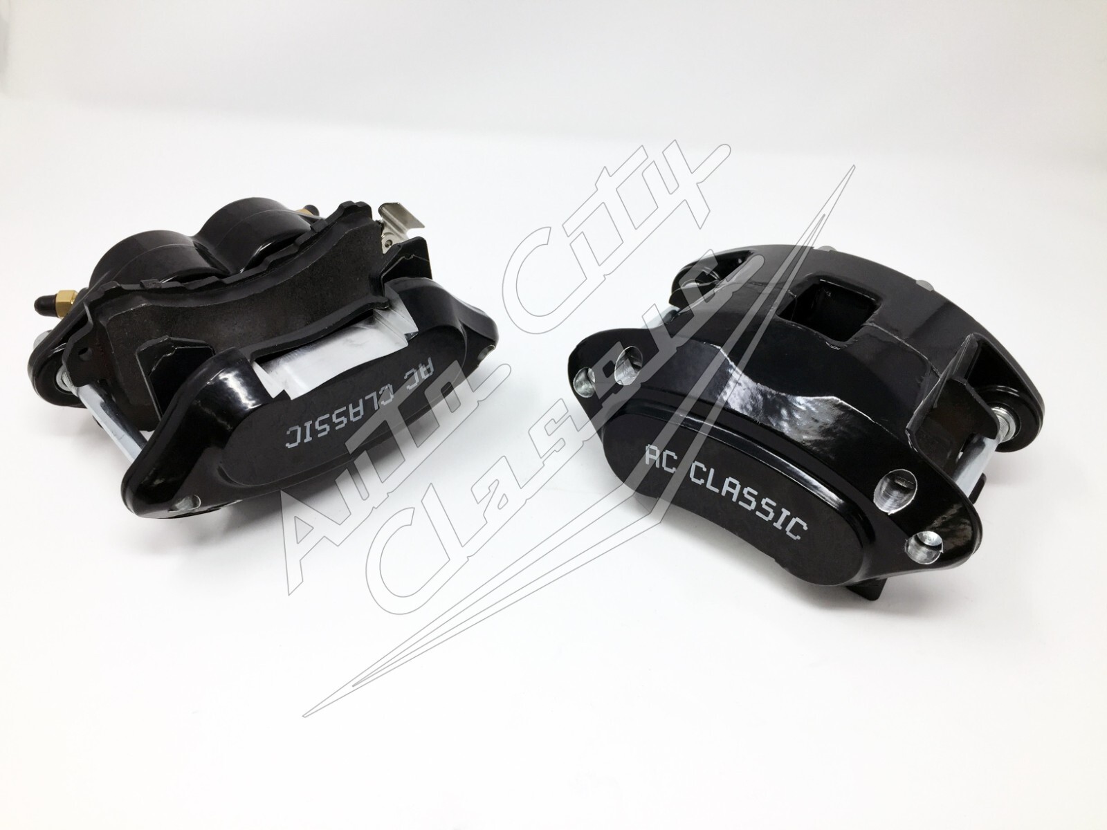 GM metric S10 front disc brake calipers dual twin piston md154 pads BLACK