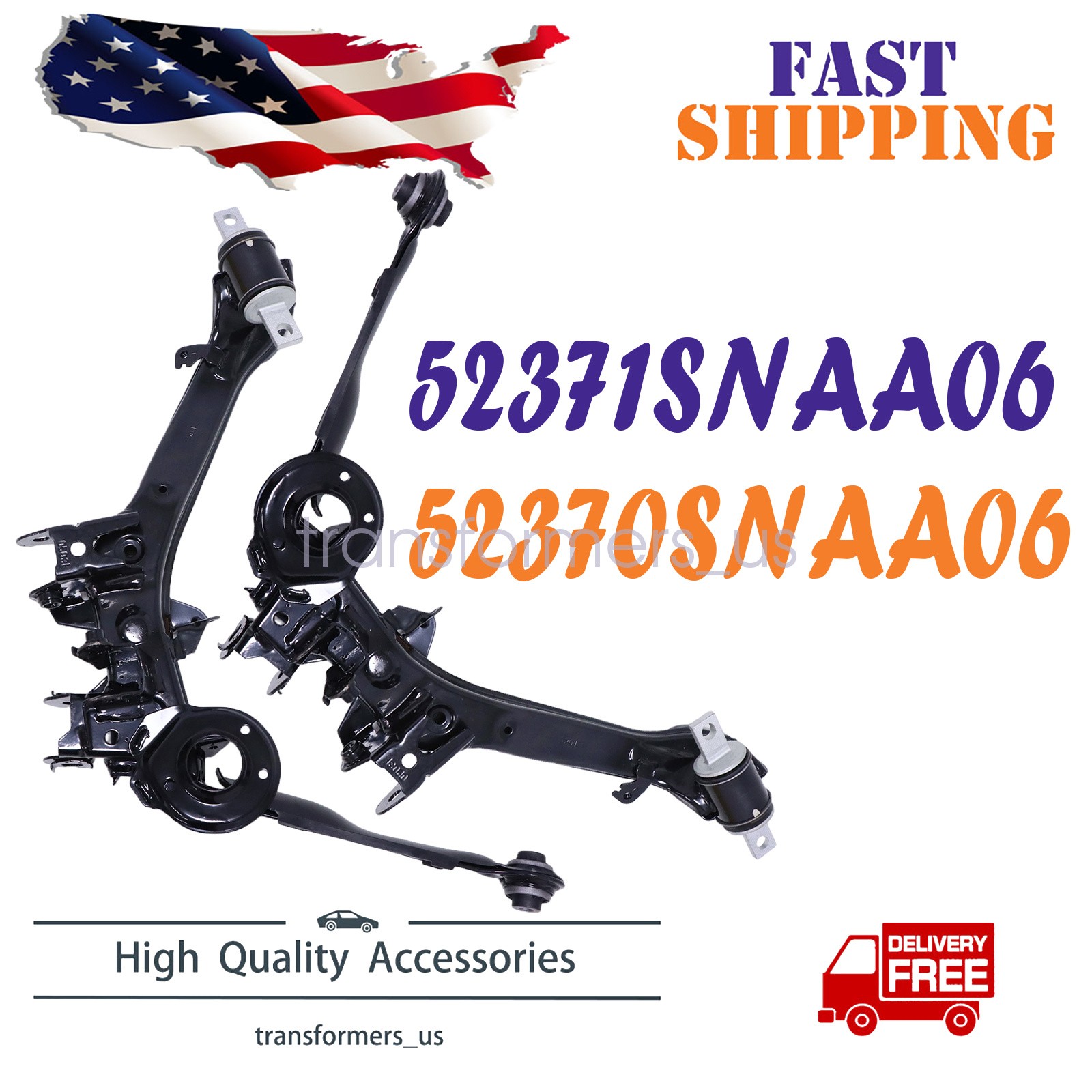 52370SNAA06 For Honda Civic 2006-2011 Rear RH + LH Lower Suspension Control Arm