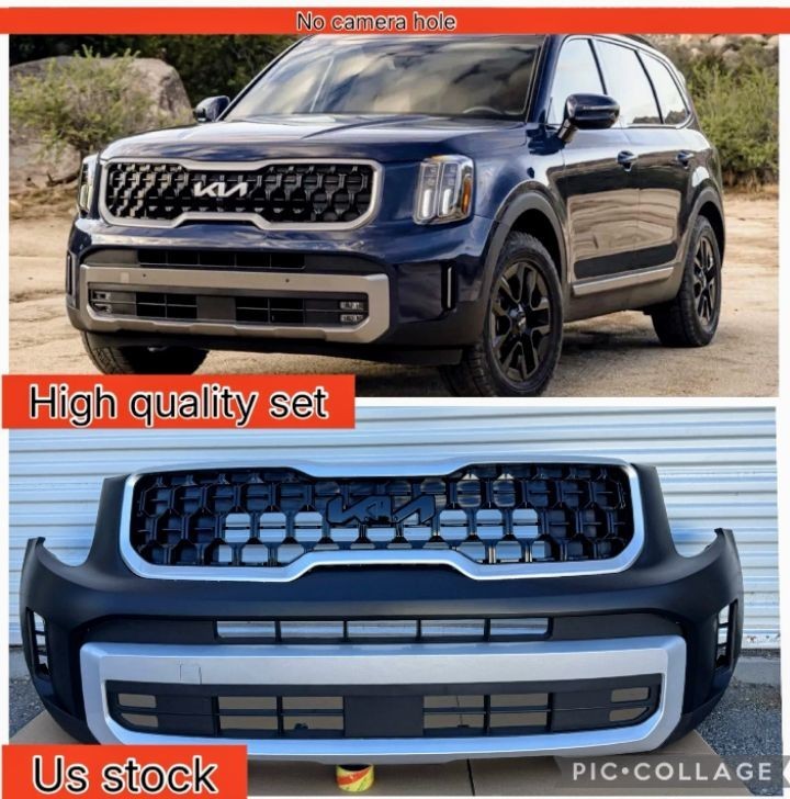2023 2024 2025 KIA TELLURIDE FRONT BUMPER,Grilles 9 Pieces Complete Assembly SET