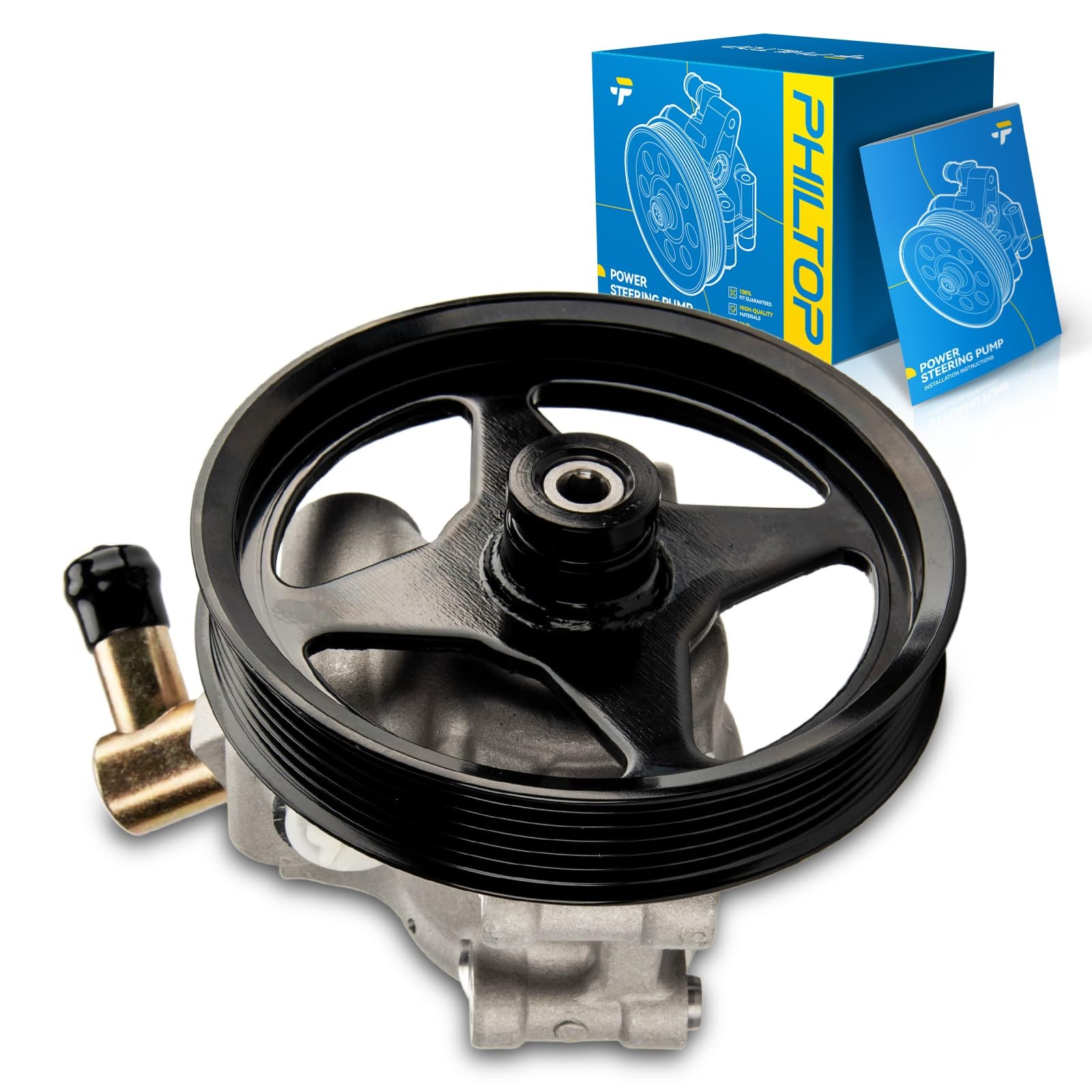 PHILTOP Power Steering Pump 20282 Fit for 1997-2003 F-150 1999-2002 Grand Marqui PHILTOP Power Steering Pump 20282 Fit for 1997-2003 F-150 1999-2002 Grand Marqui